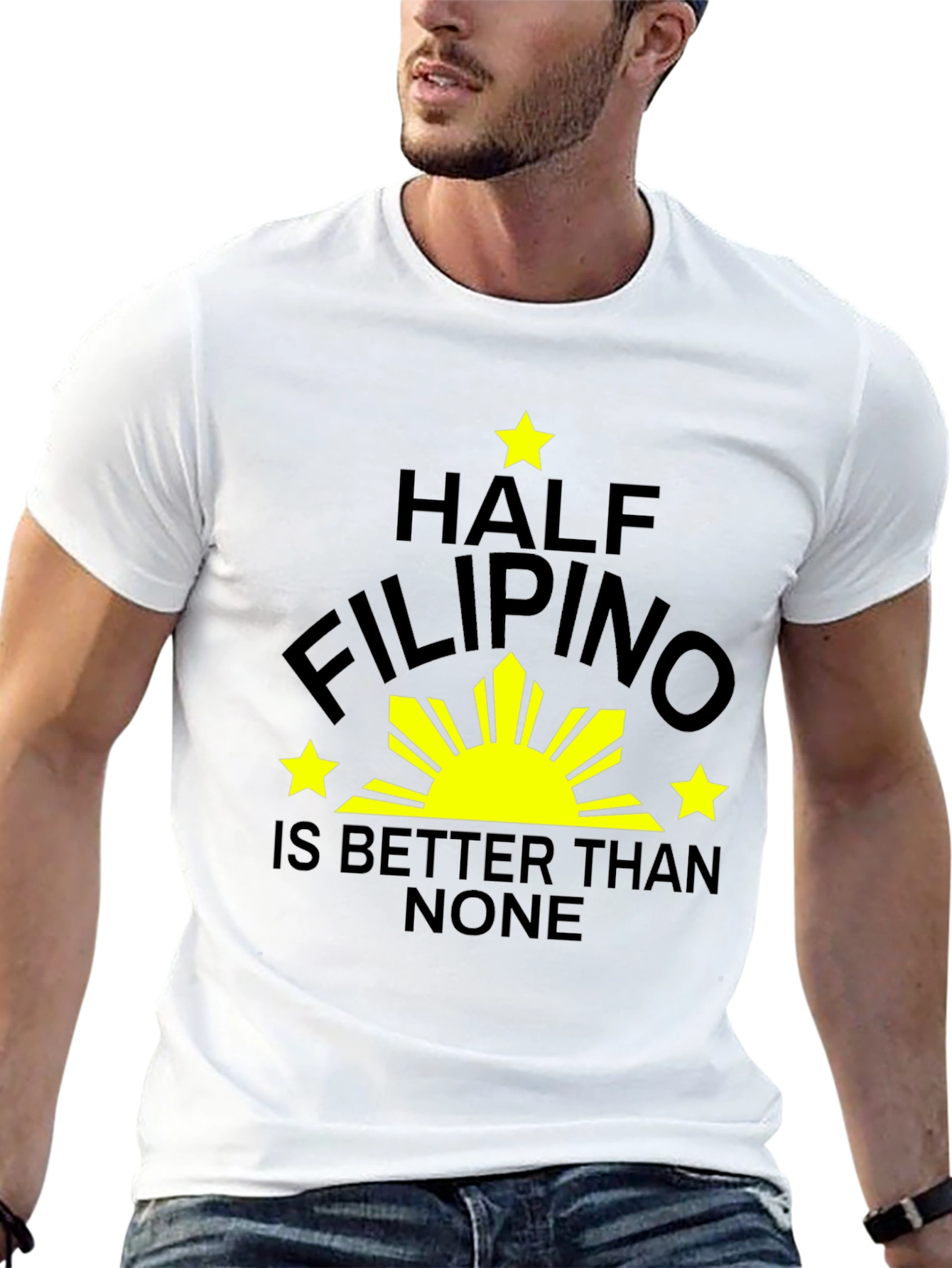 Half Filipino T-Shirt - Funny Pinoy Pride Tee