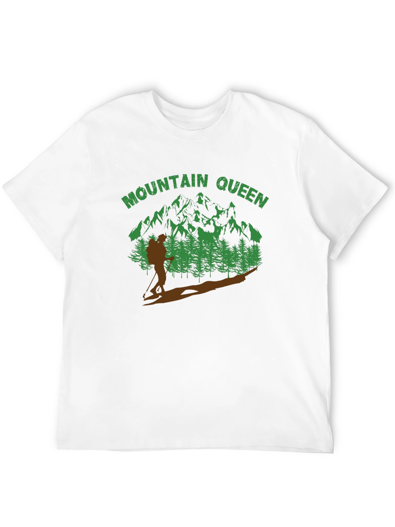 Mountain Queen Hiking Graphic Tee - Nature Lover Shirt