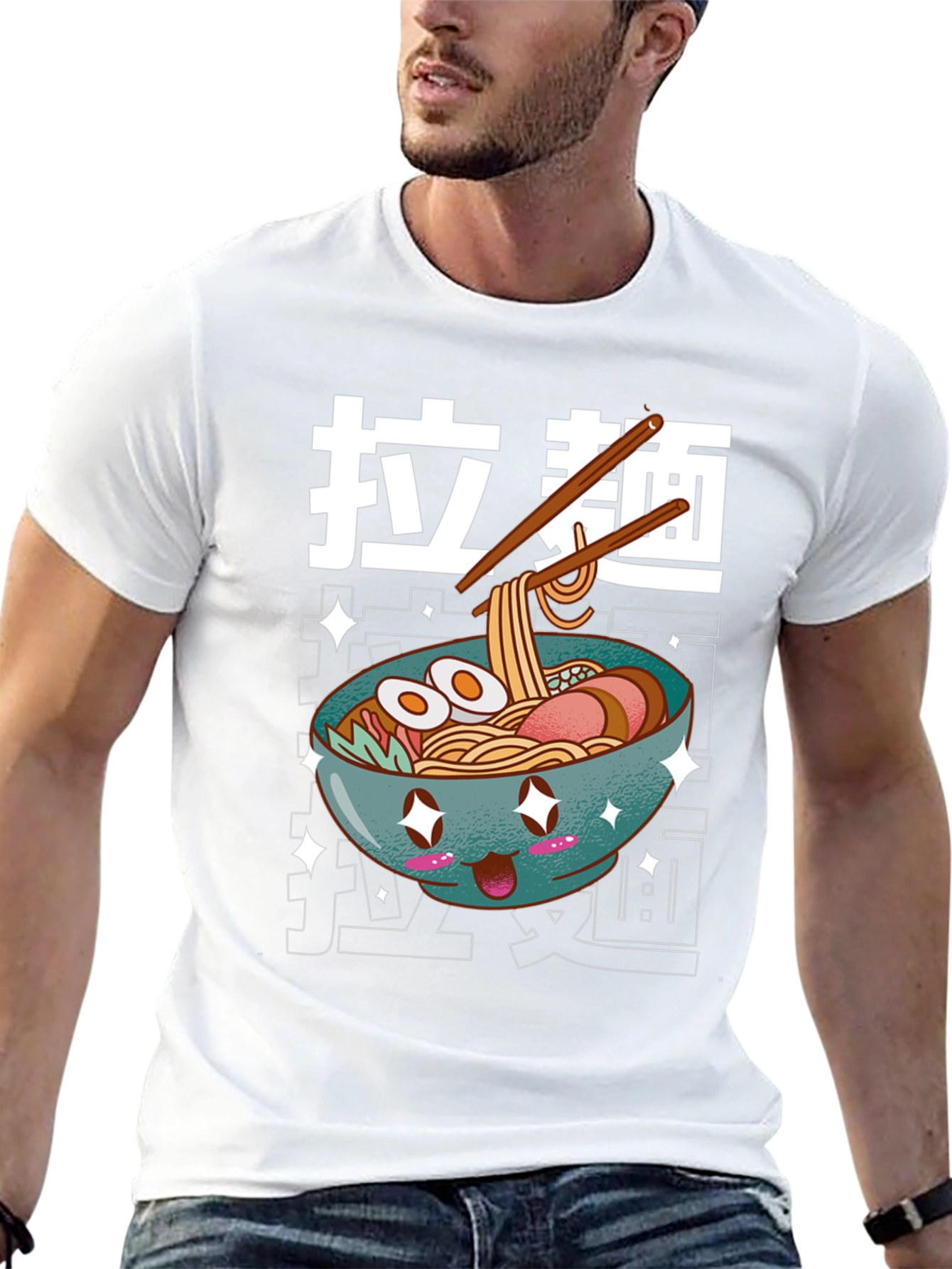Kawaii Ramen Bowl T-Shirt - Unisex Graphic Tee