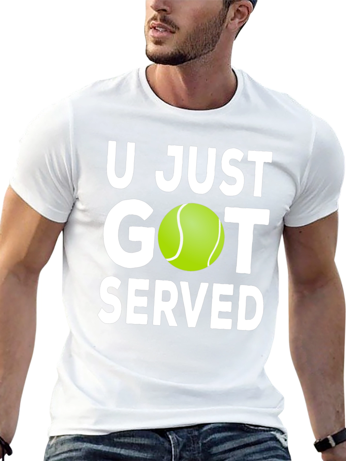U Just Got Served Tennis T-Shirt