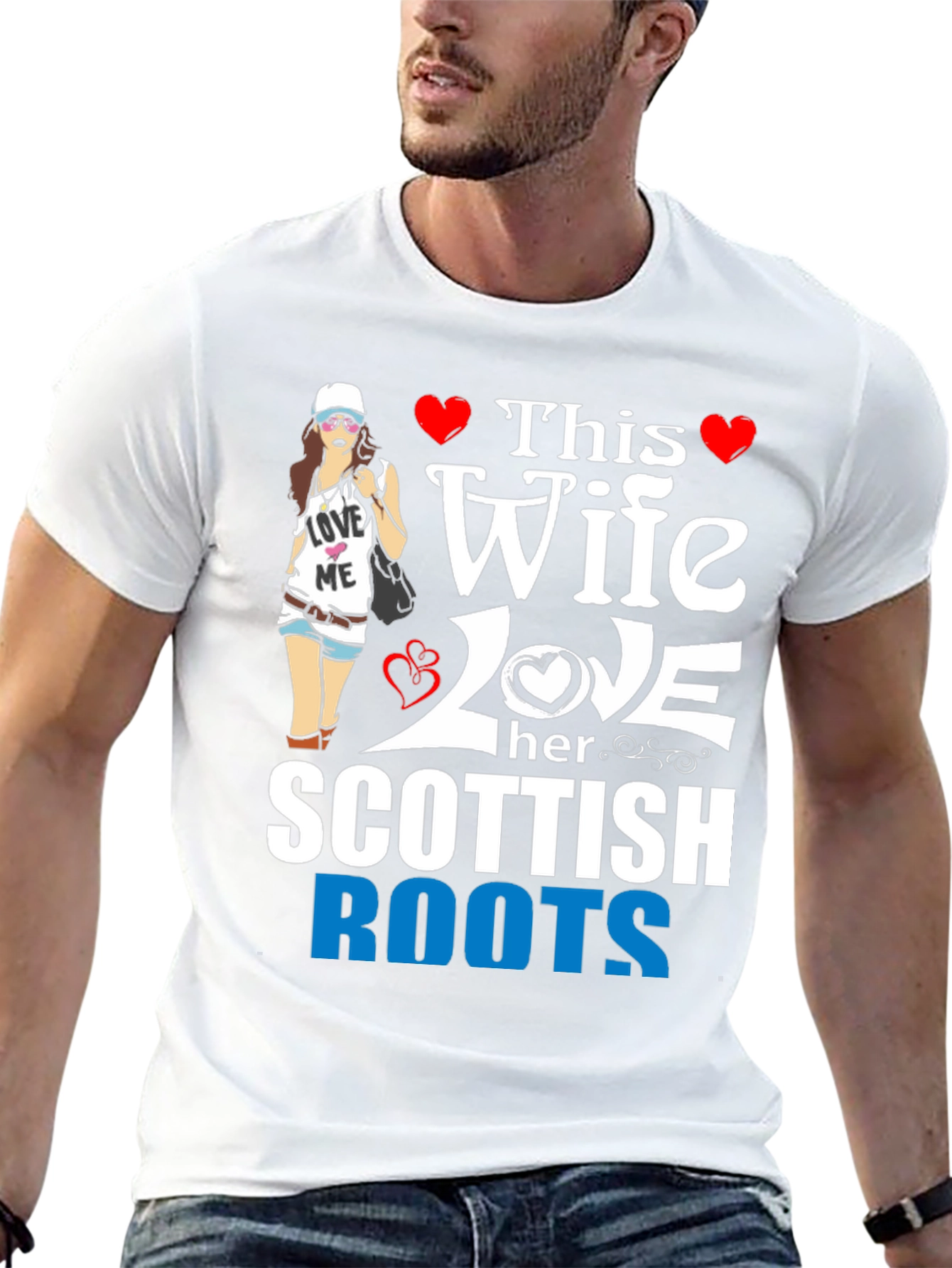 Wife Loves Scottish Roots Graphic Tee