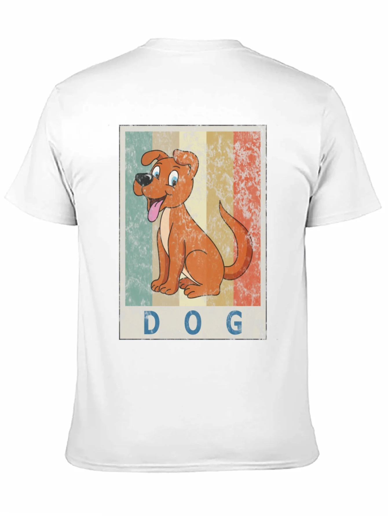 Retro Dog Graphic T-Shirt - Mens Black Tee