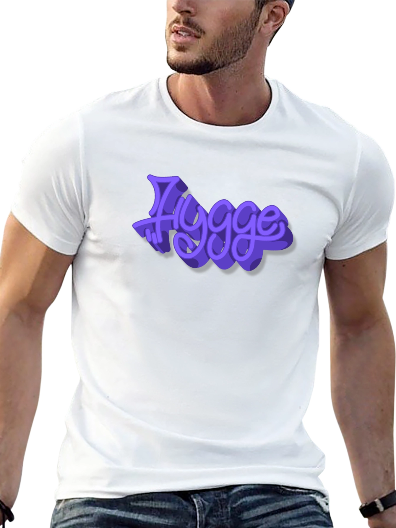 Hygge Purple Graphic T-Shirt