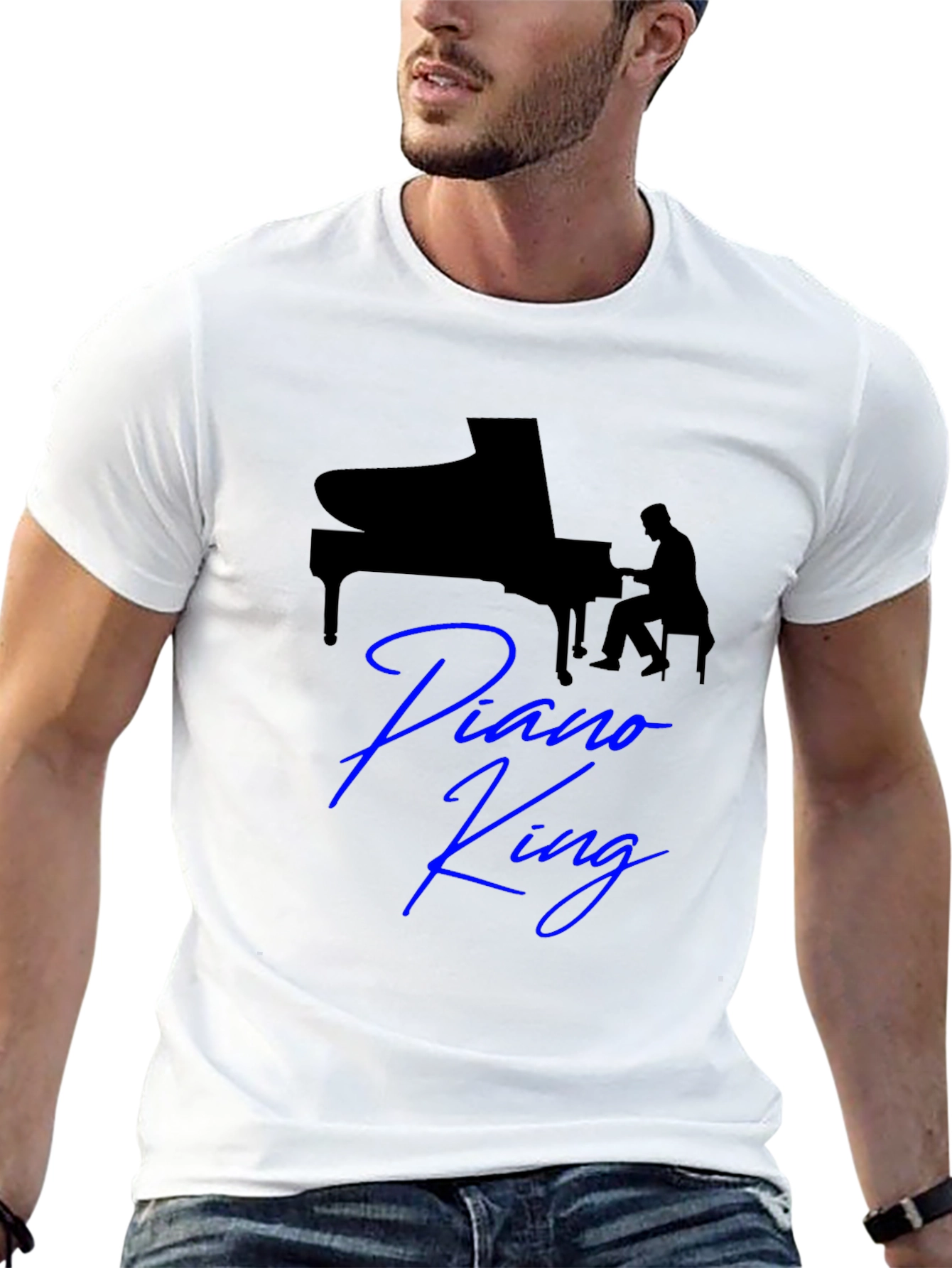 Piano King T-Shirt - Stylish Musician Tee
