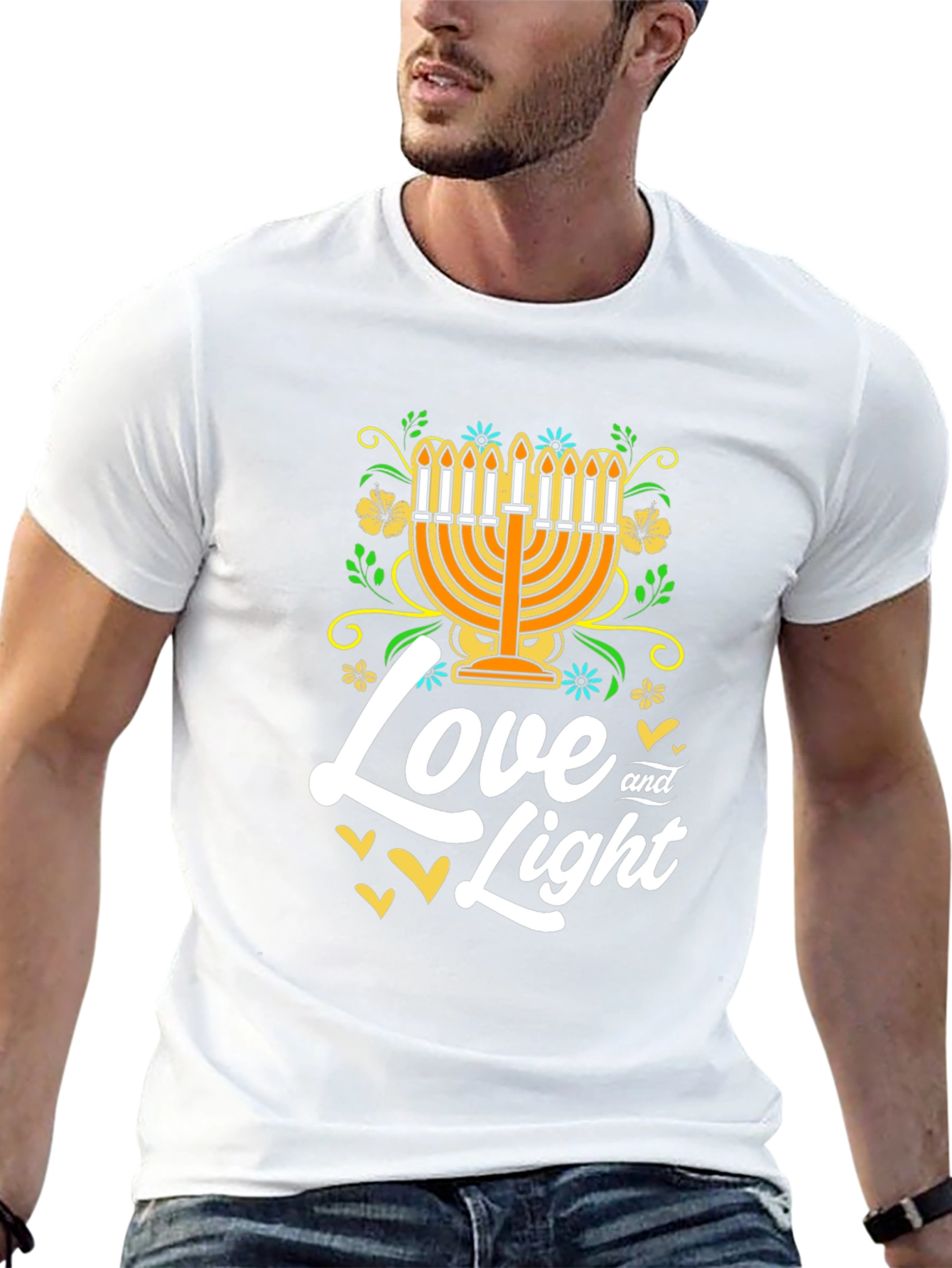 Love and Light Hanukkah T-Shirt