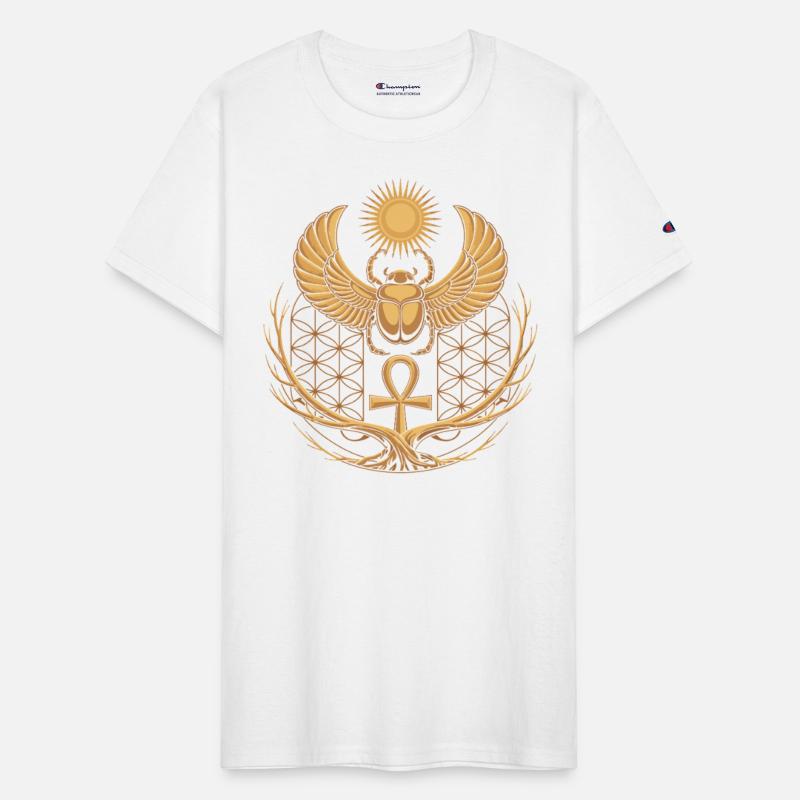 Winged Scarab with Ankh & Solar Disk