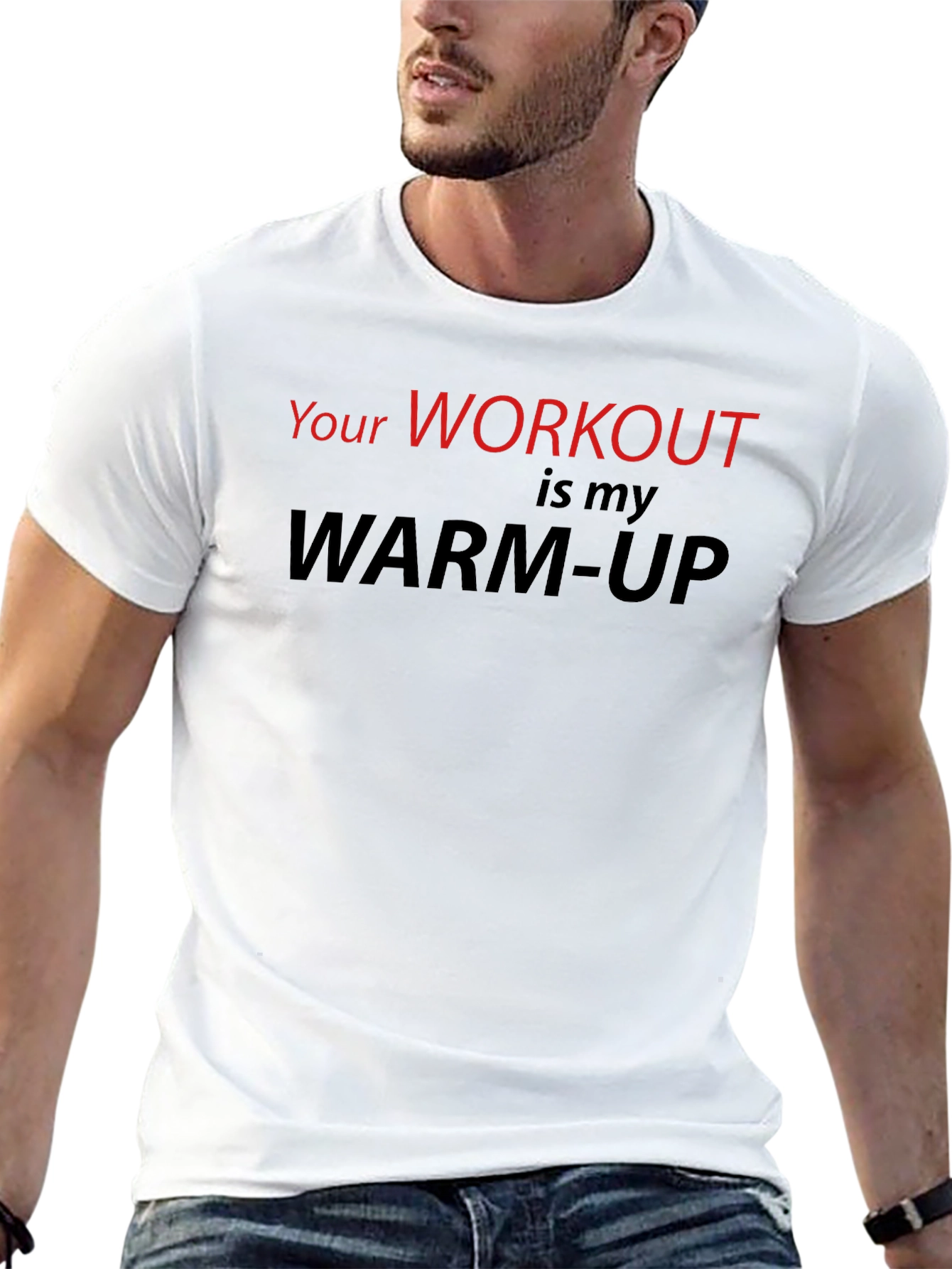 Workout Warm-Up Graphic Tee