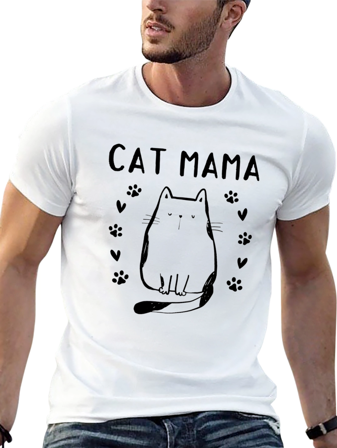 Cat Mama T-Shirt - Cute Cat Lover Tee