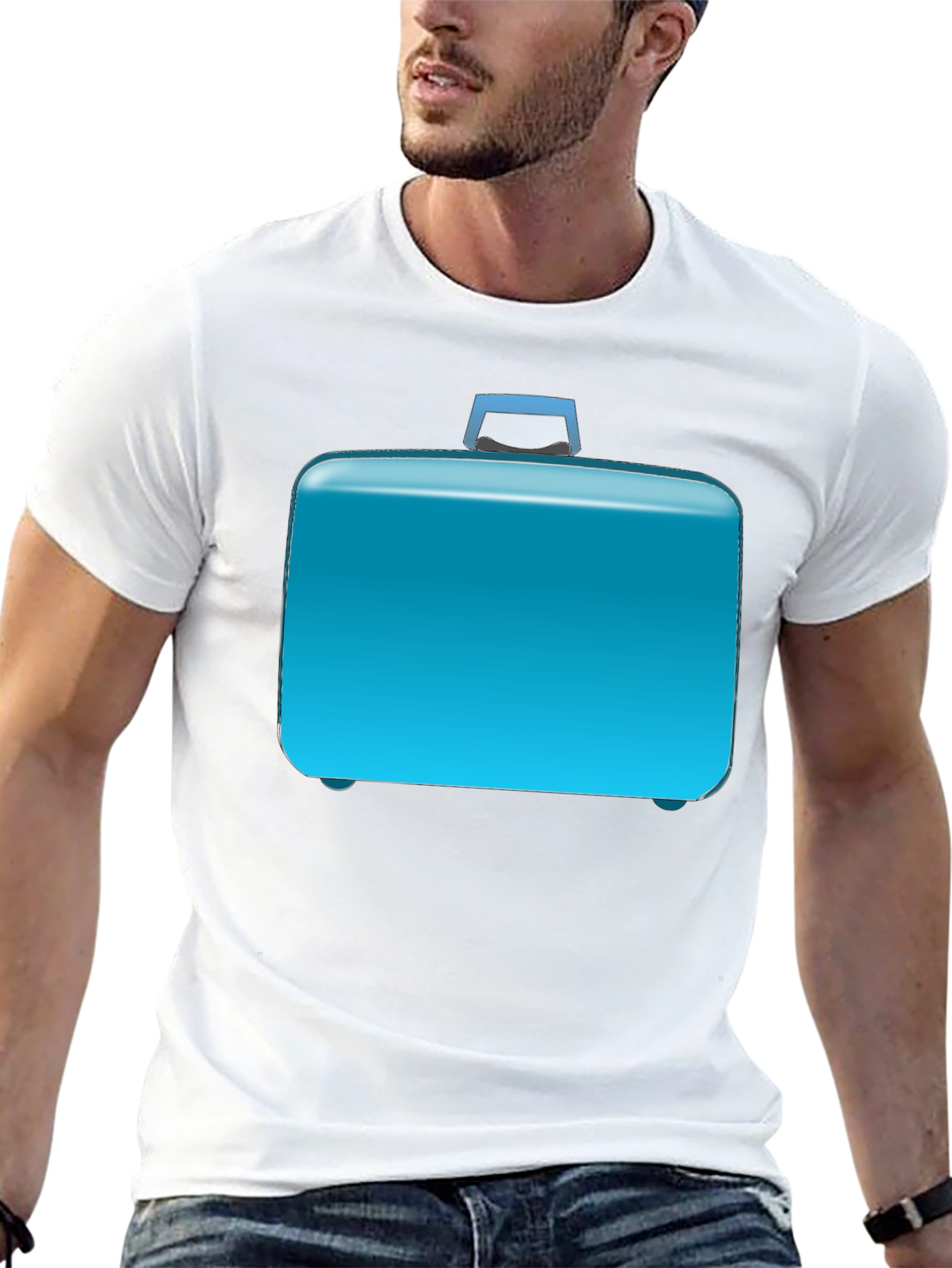Cool Briefcase Graphic T-Shirt