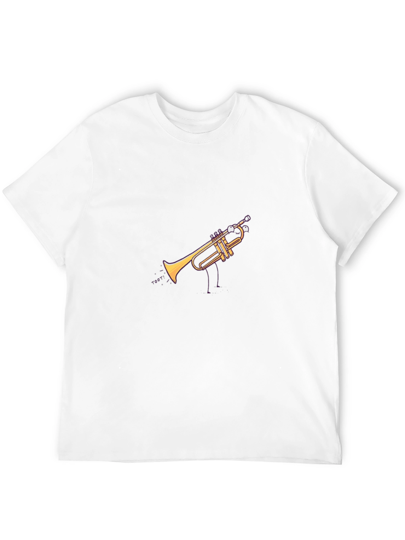 Trumpet Graphic T-Shirt - Black Cotton Tee