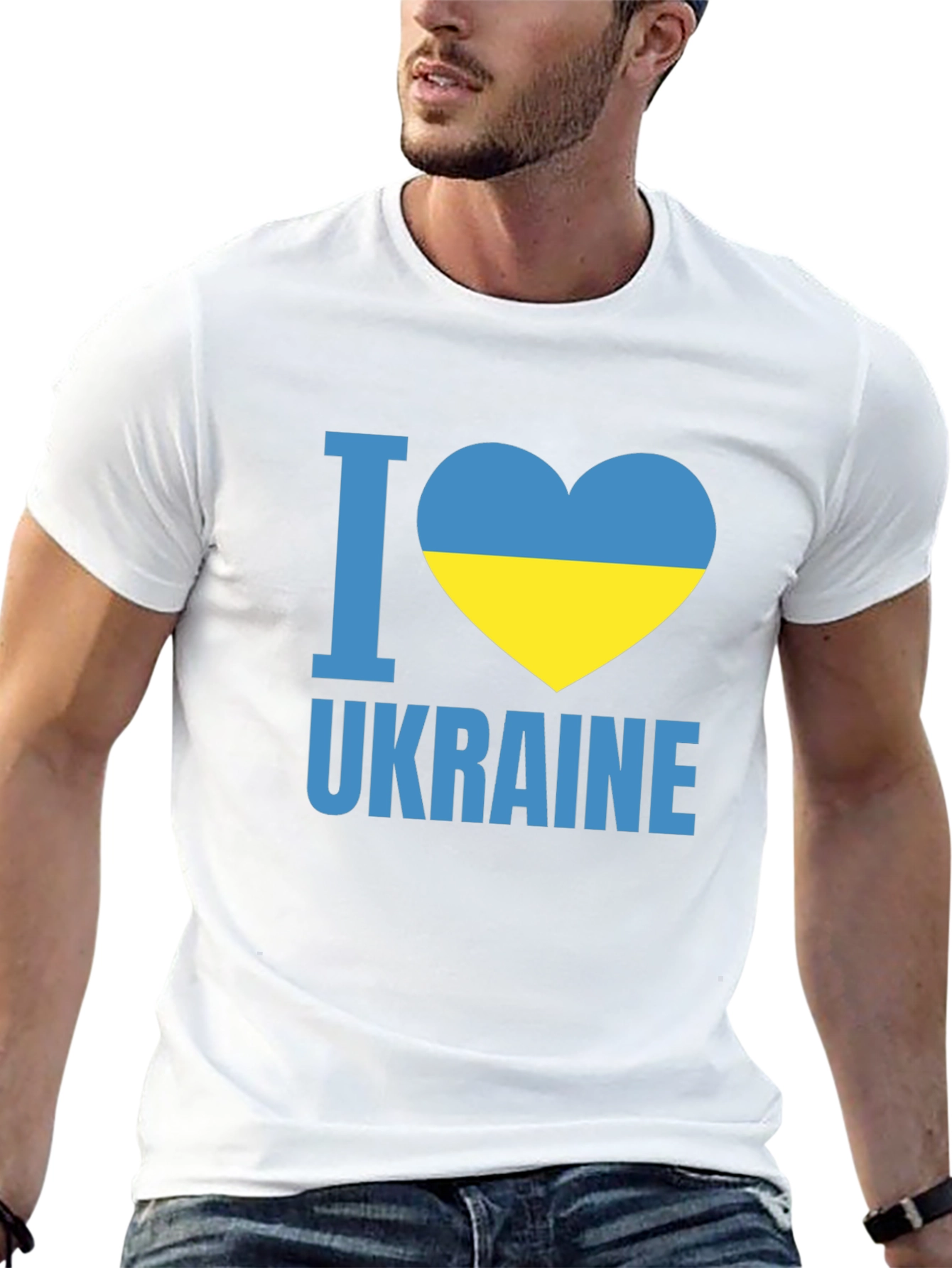 I Love Ukraine Black T-Shirt