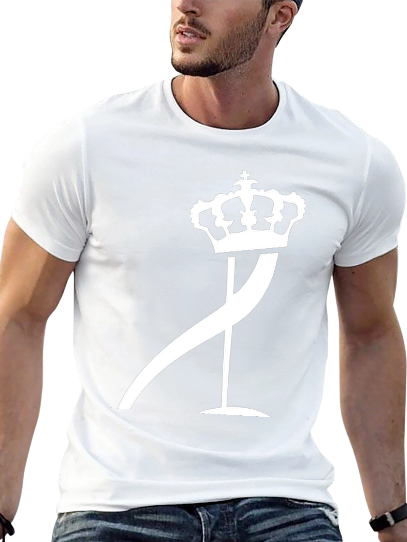Crown and Curve Graphic Black T-Shirt