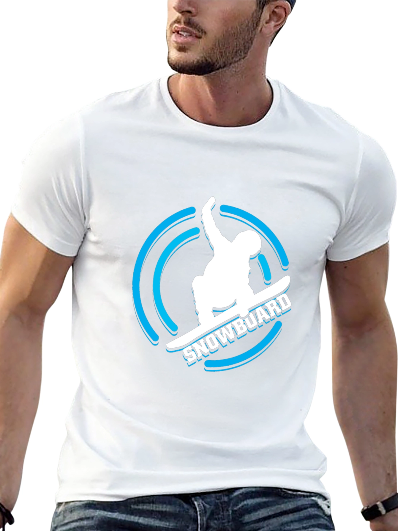 Cool Snowboard Graphic T-Shirt