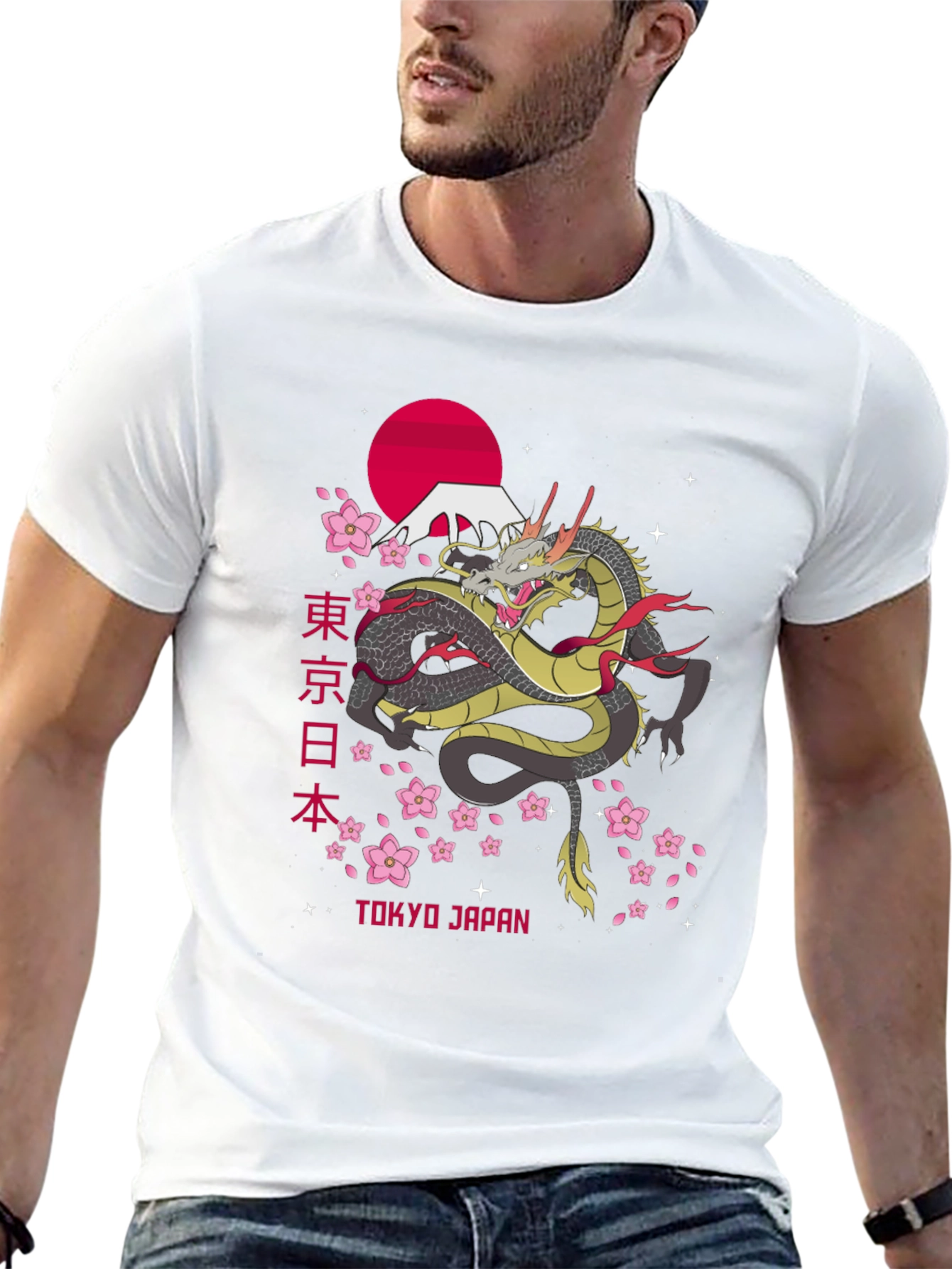 Tokyo Japan Dragon Graphic T-Shirt