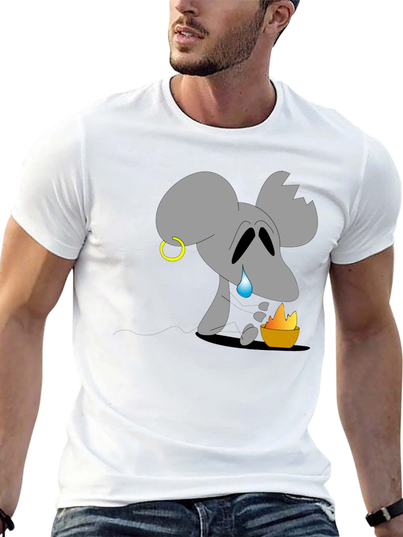 Cartoon Mouse Crying T-Shirt
