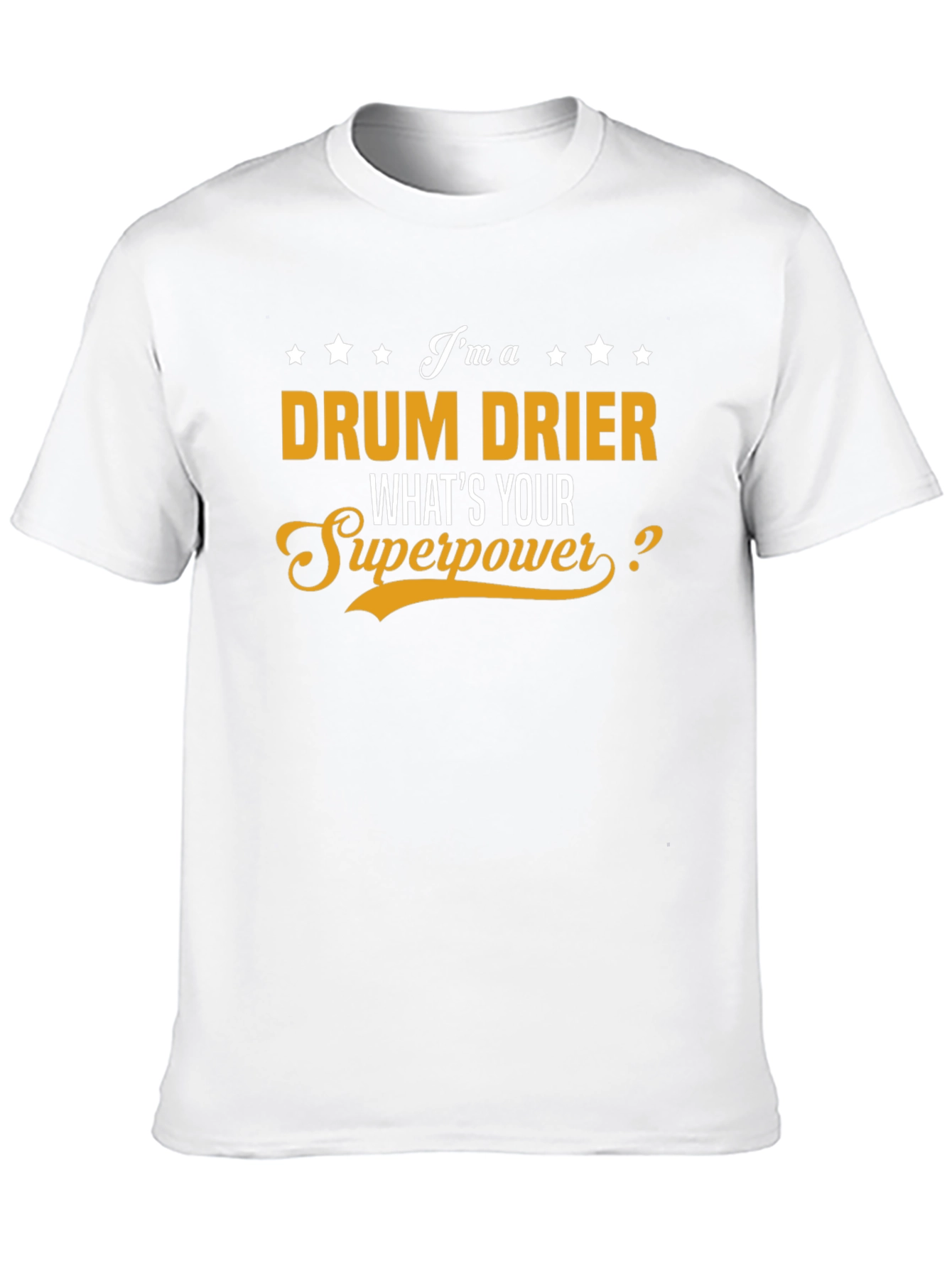Drum Drier Superpower T-Shirt - Black Cotton Tee