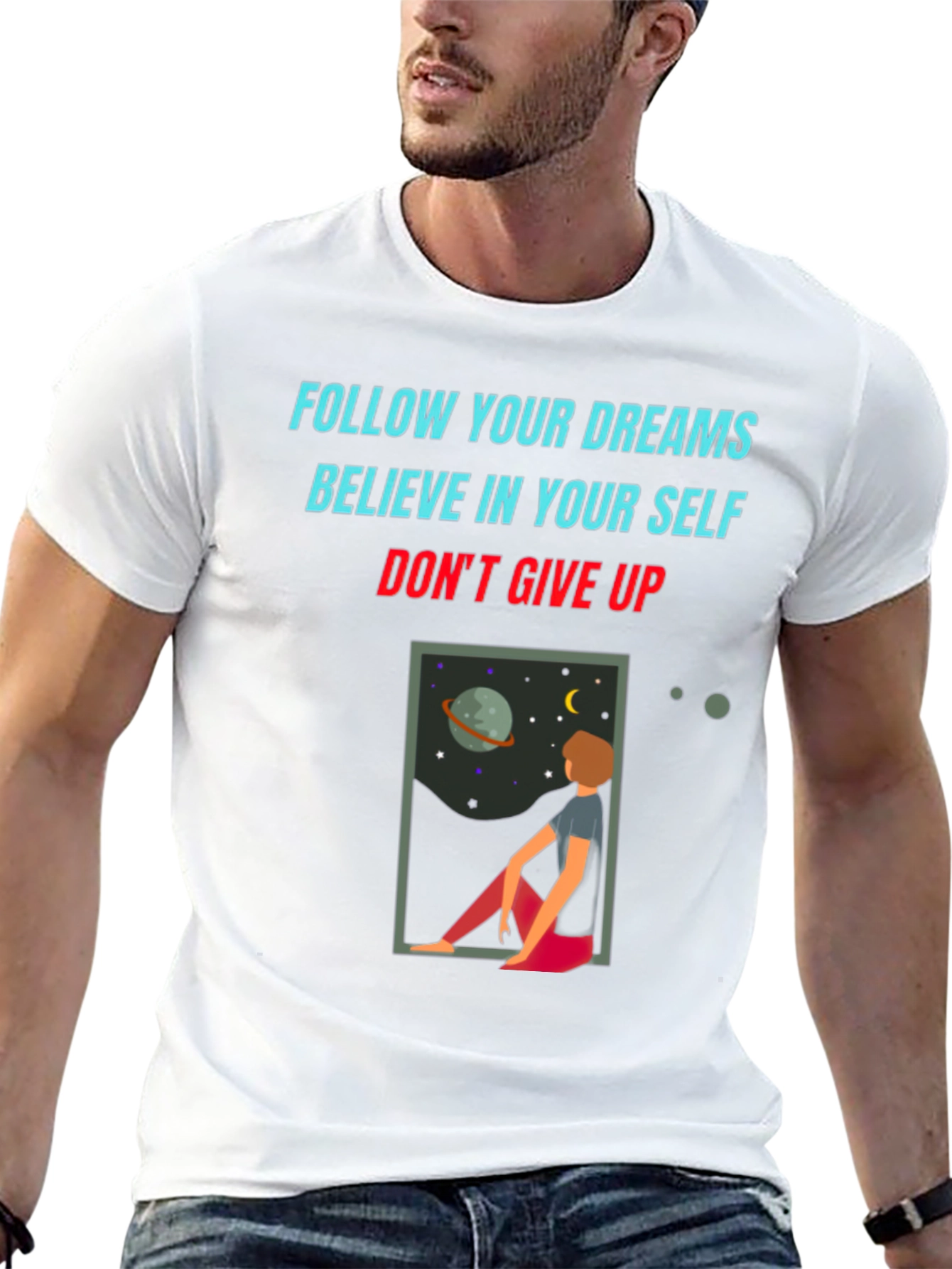 Motivational Graphic Tee: Follow Your Dreams T-Shirt