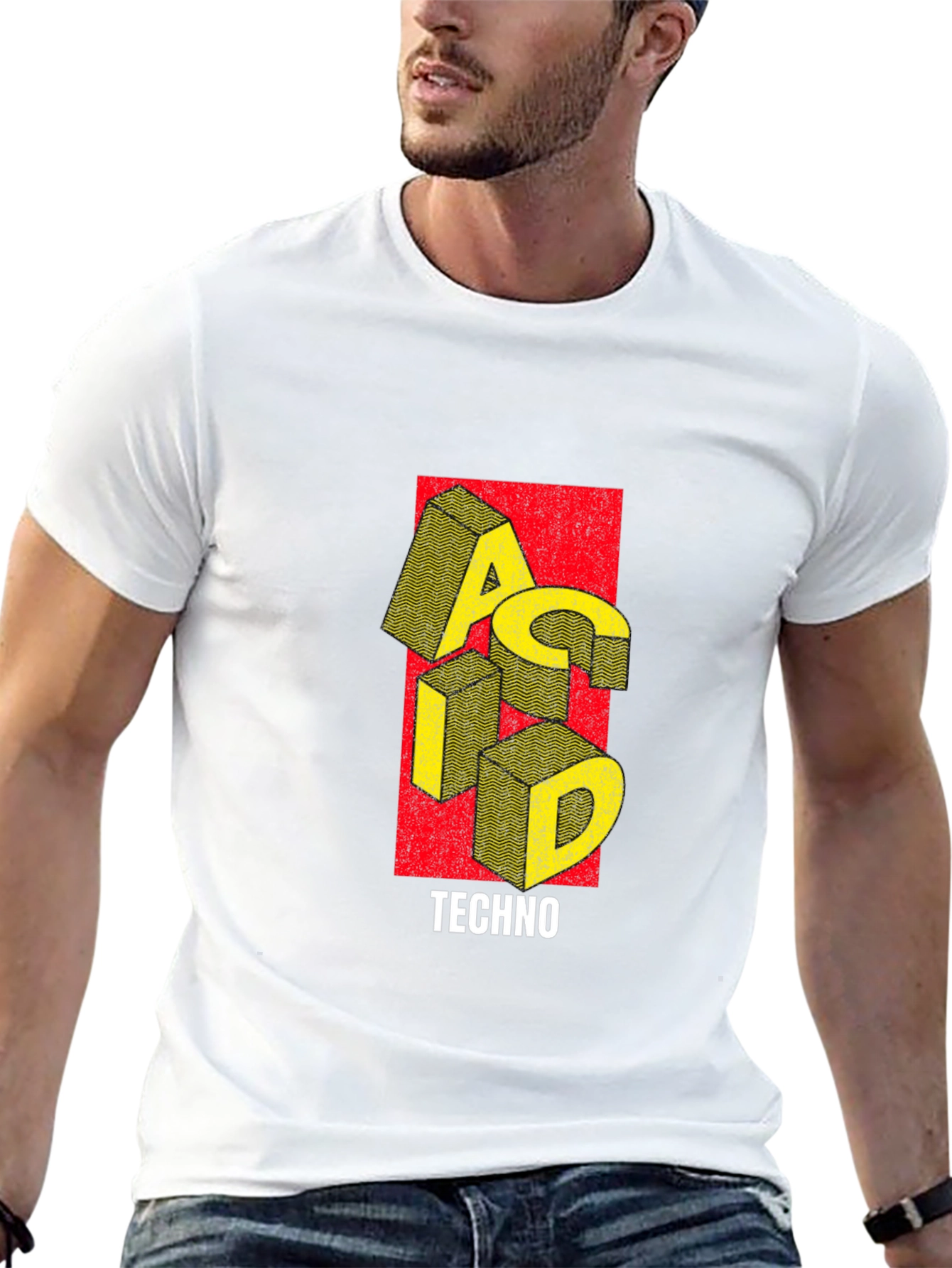 Acid Techno Graphic T-Shirt - Bold Music Tee