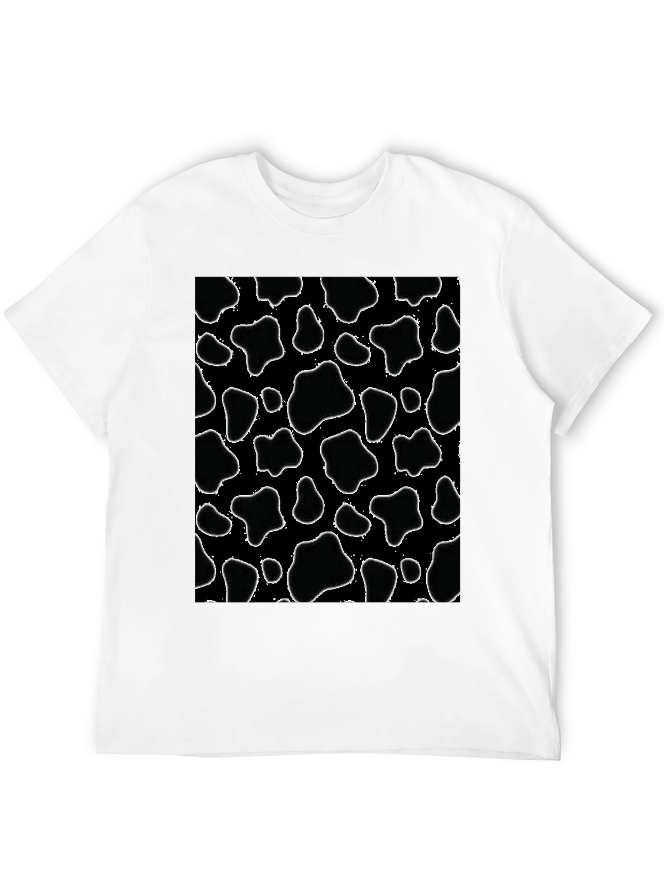 Cow Print Black T-Shirt