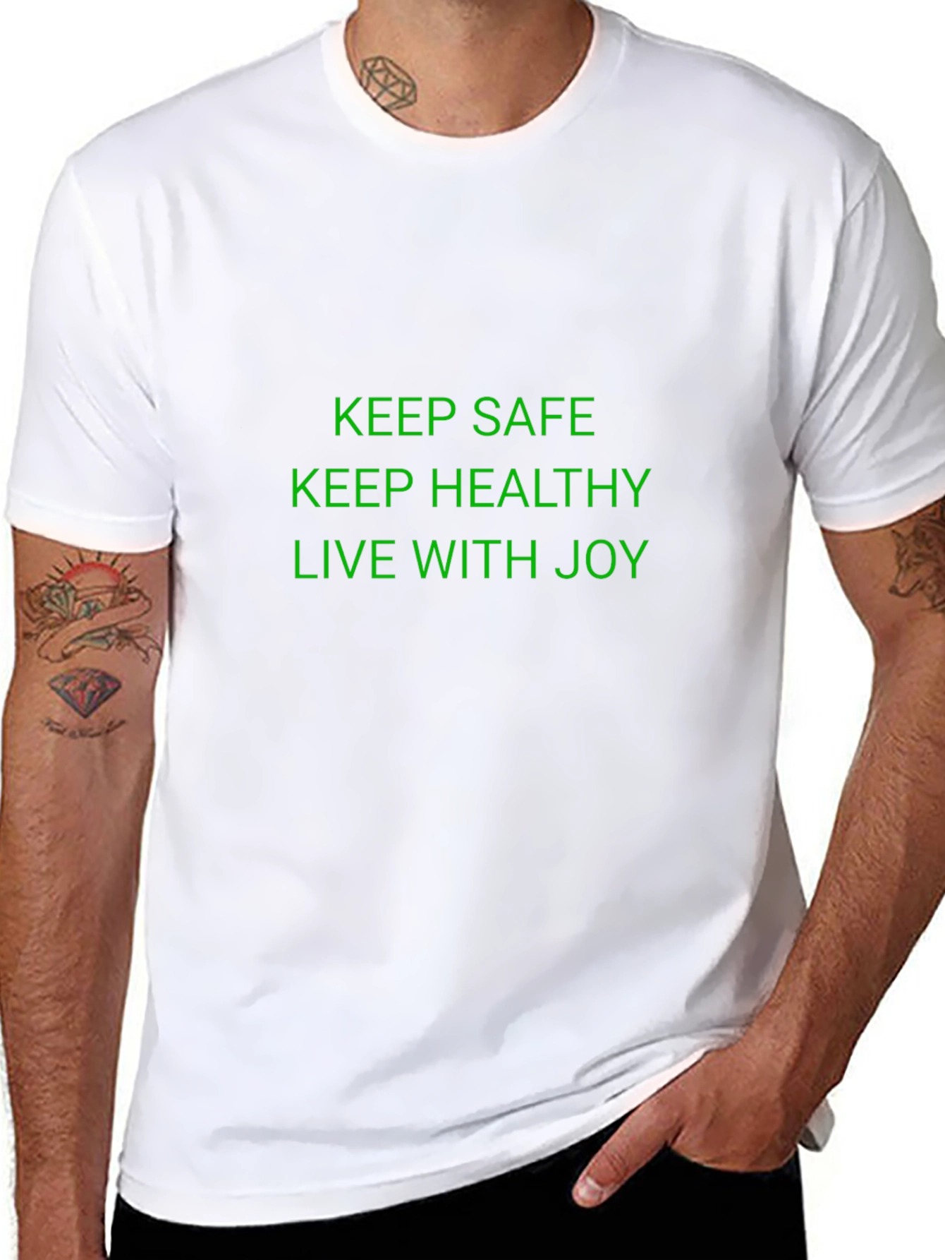 Keep Safe Healthy Joyful Graphic Tee