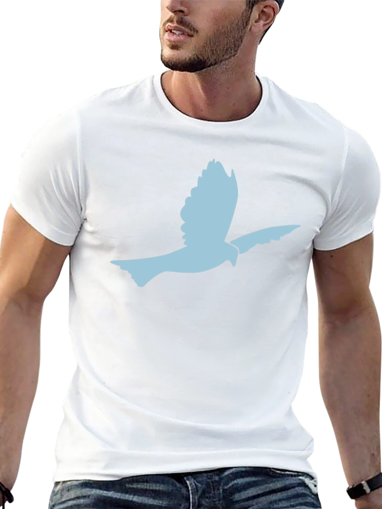 Peace Dove Graphic Black Tee