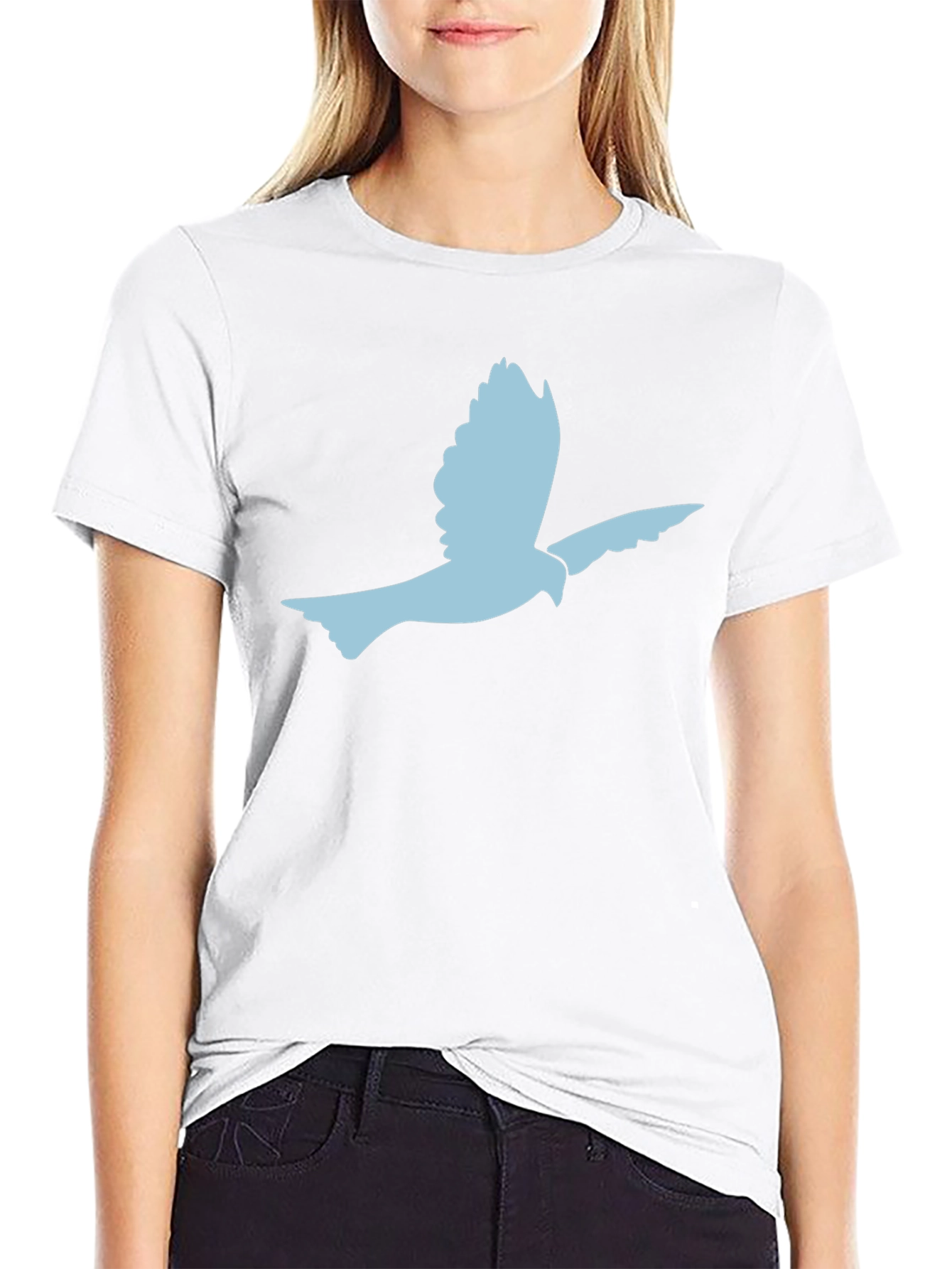 Peace Dove Graphic Black Tee
