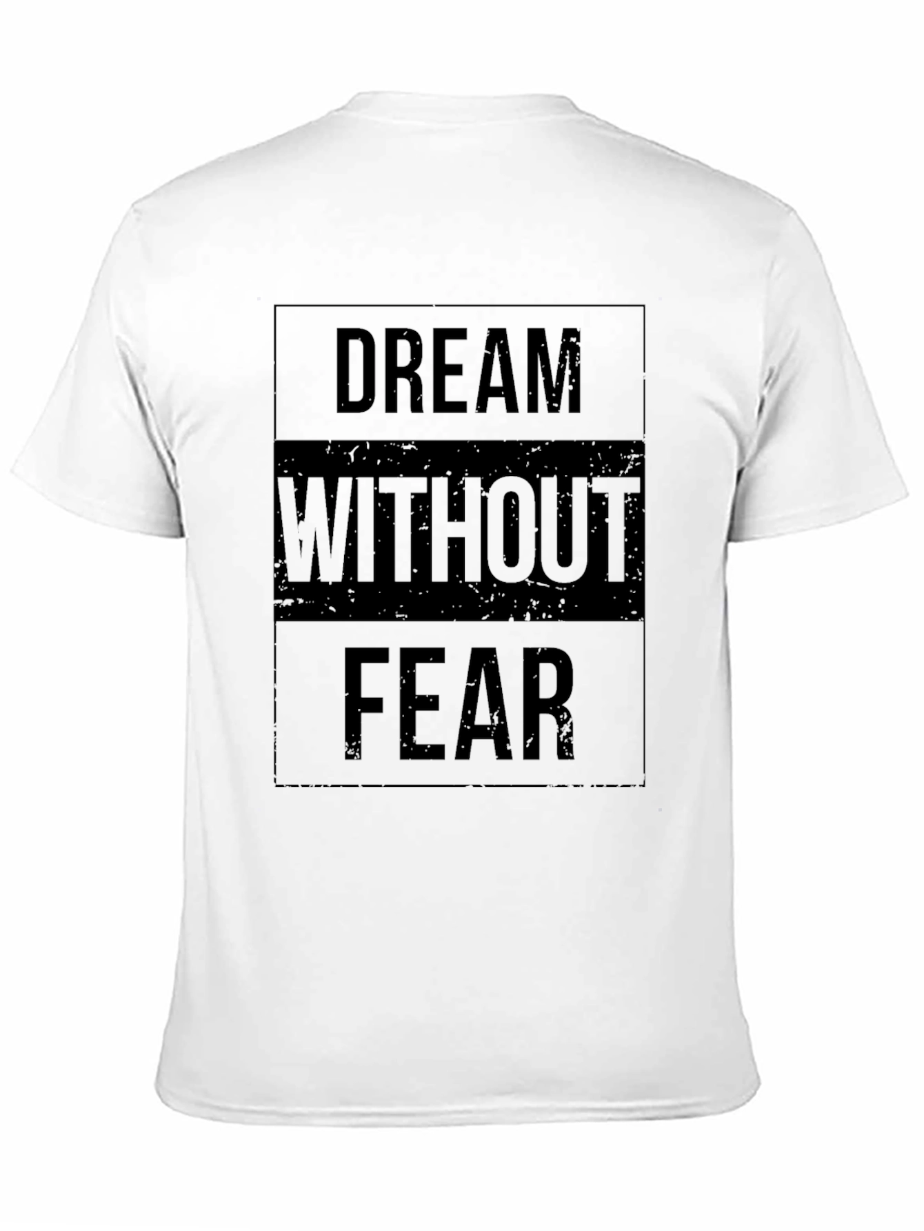 Dream Without Fear Black Graphic T-Shirt