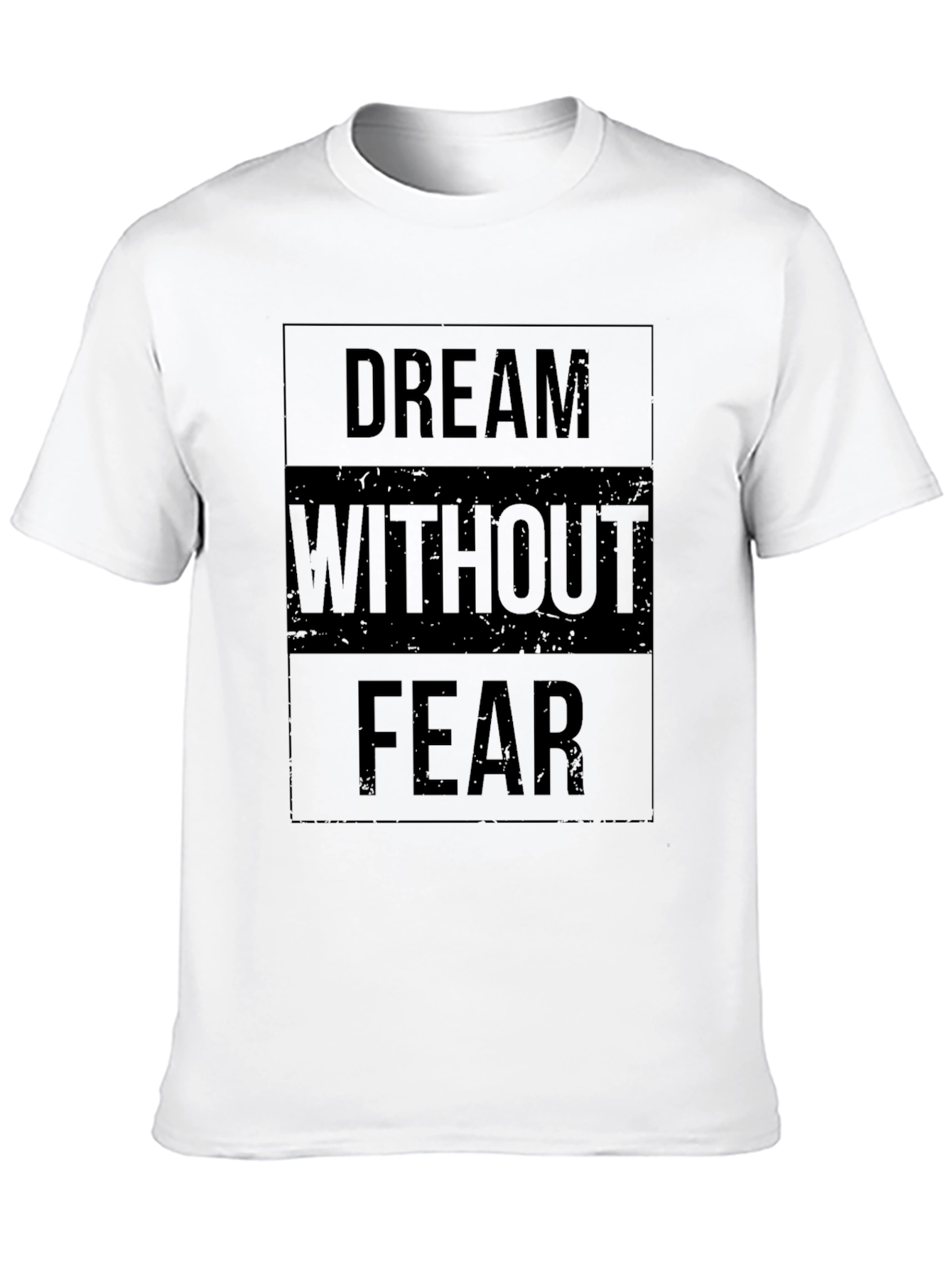 Dream Without Fear Black Graphic T-Shirt