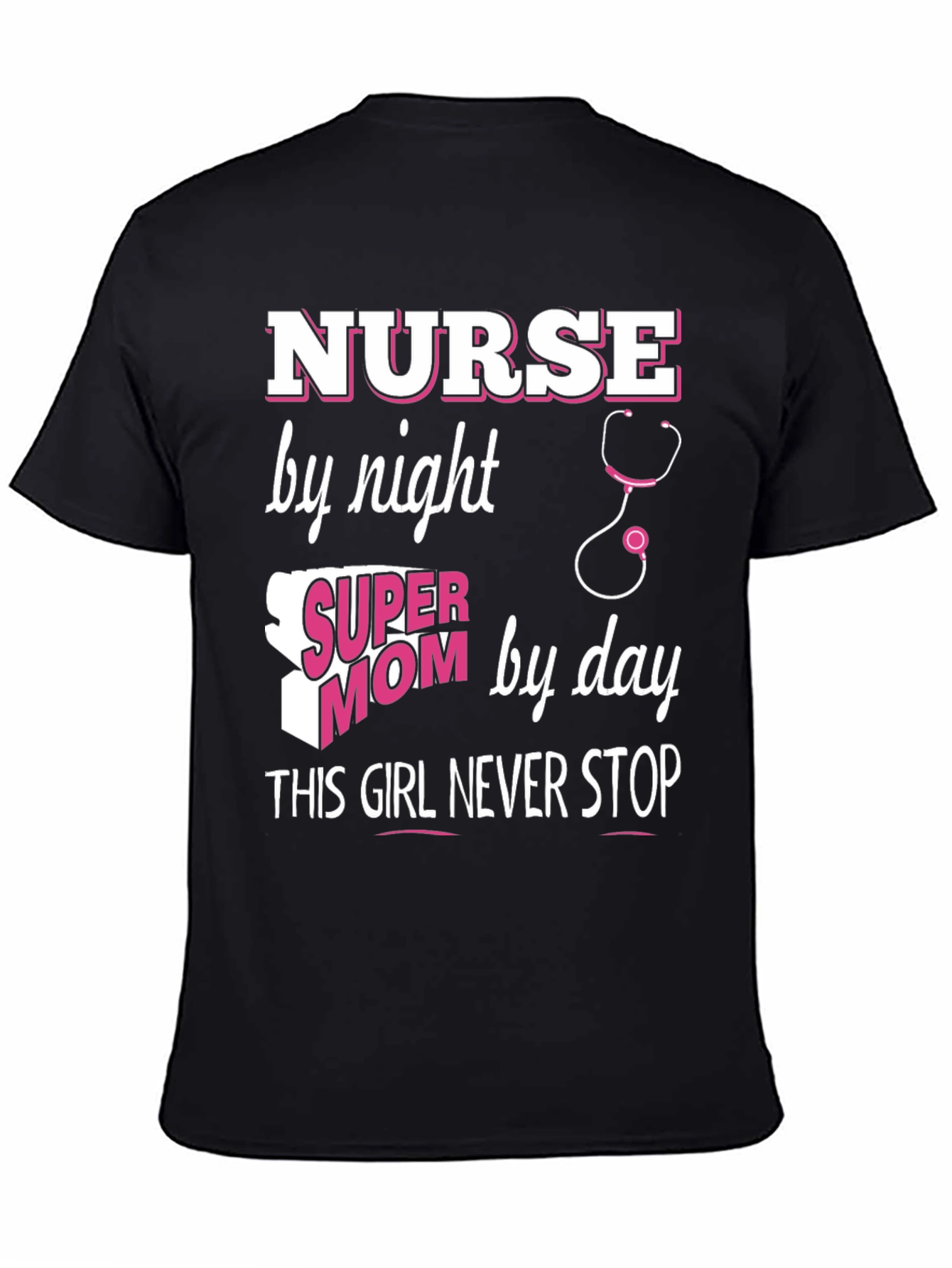 Nurse Super Mom Graphic T-Shirt