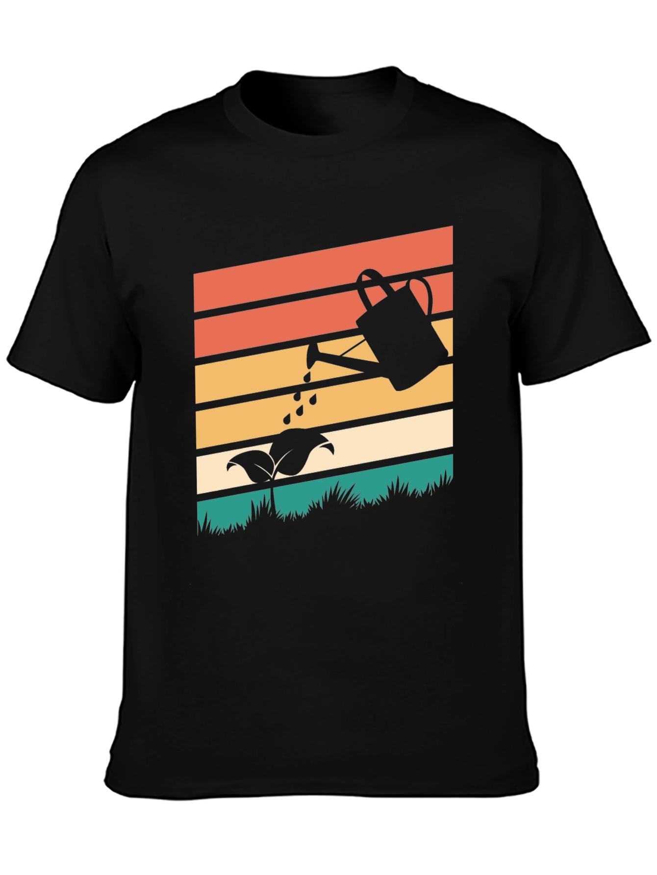 Retro Gardening T-Shirt - Plant Watering Design