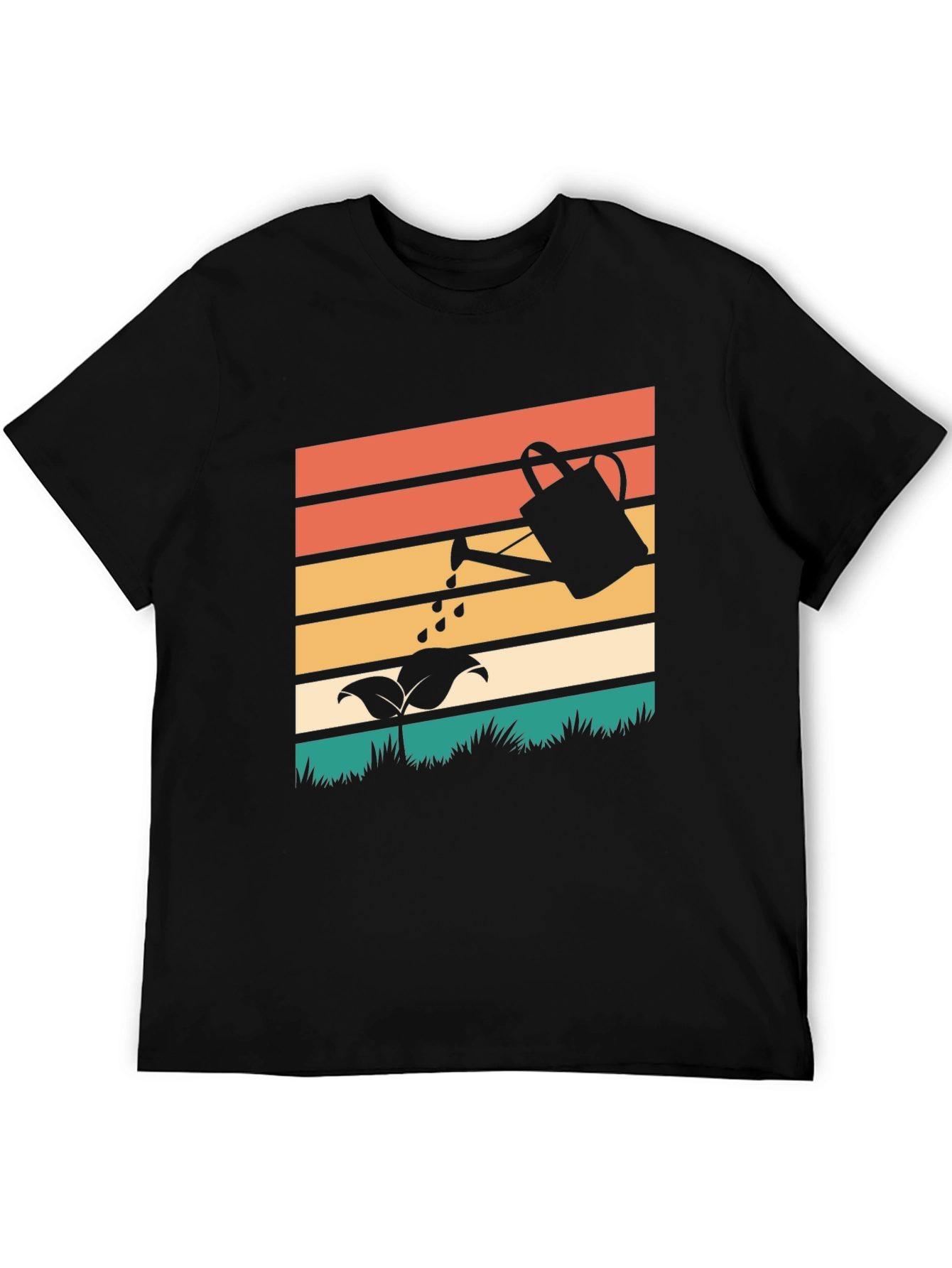 Retro Gardening T-Shirt - Plant Watering Design