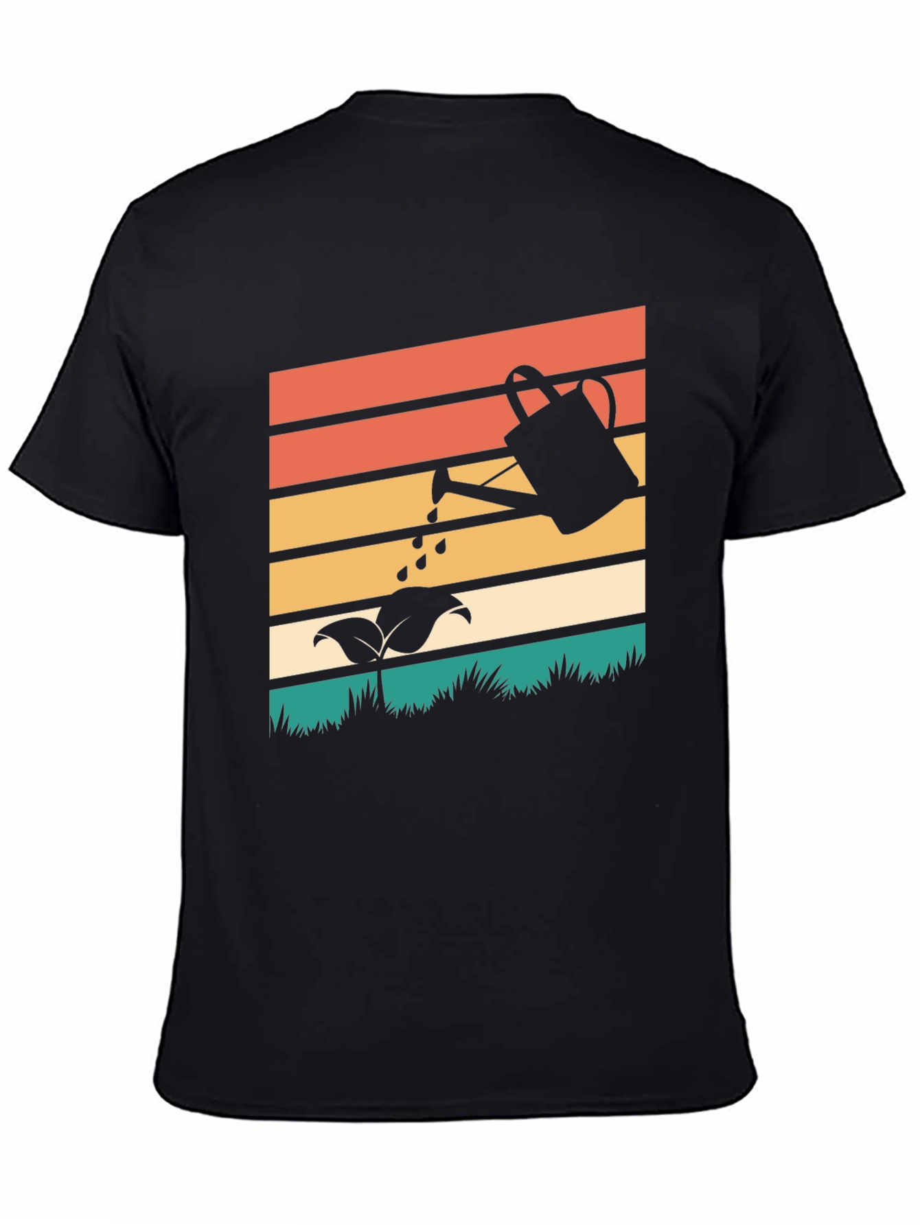 Retro Gardening T-Shirt - Plant Watering Design