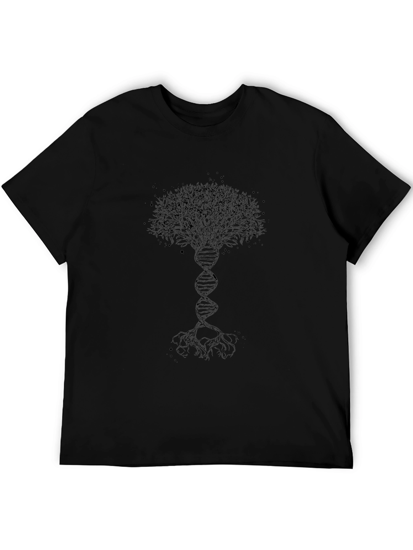 Tree of Life DNA Graphic Tee - Black