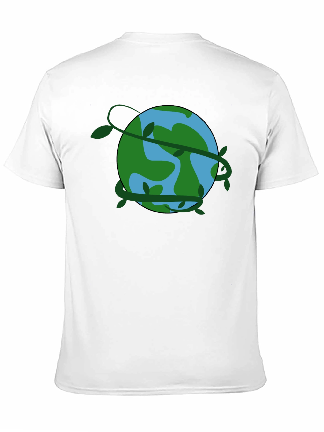 Earth Vines Black T-Shirt - Eco Friendly
