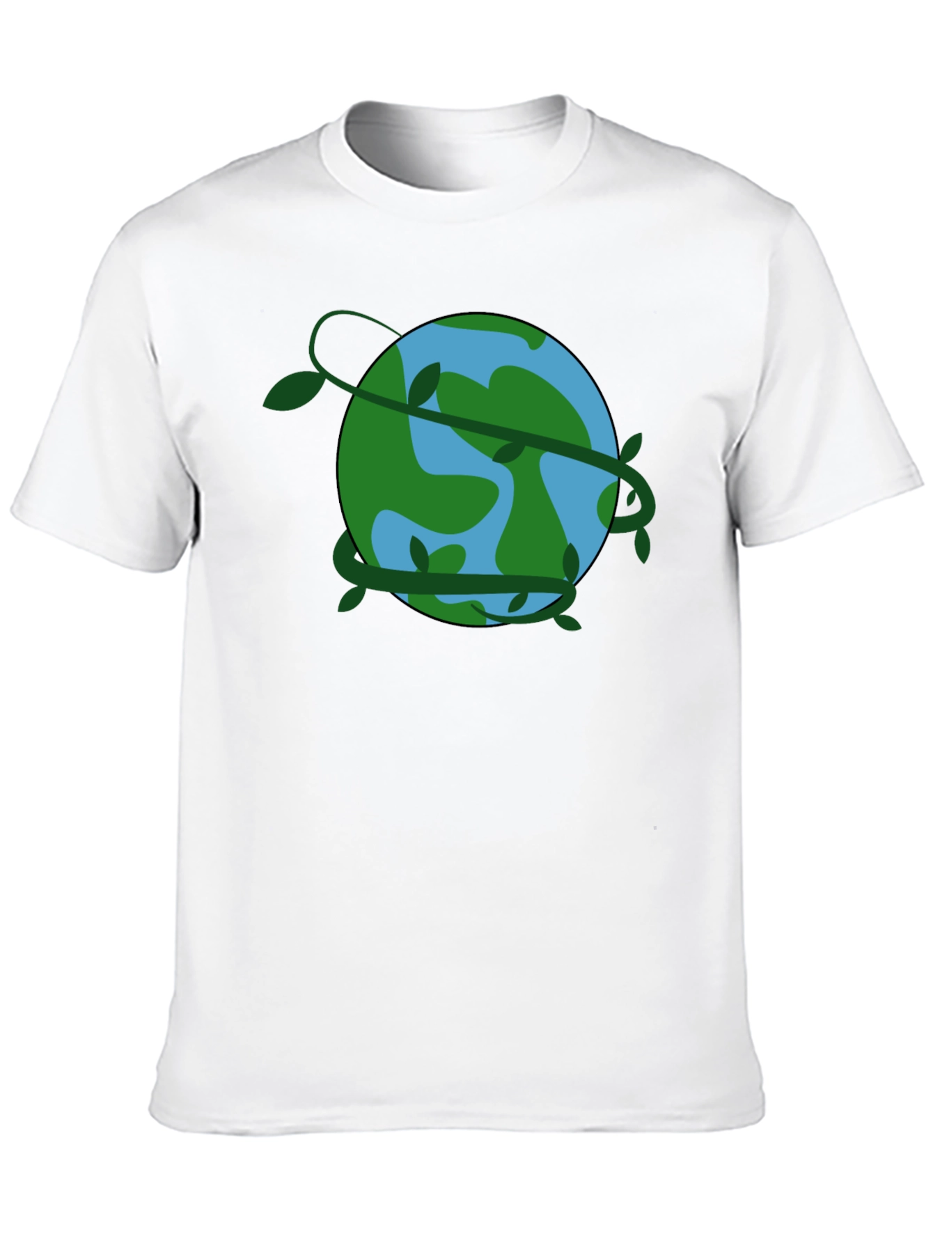 Earth Vines Black T-Shirt - Eco Friendly