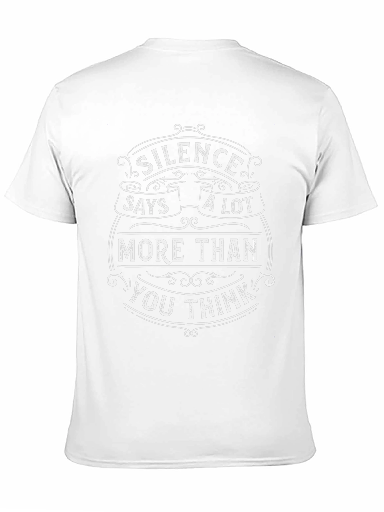 Silence Says a Lot T-Shirt - Black