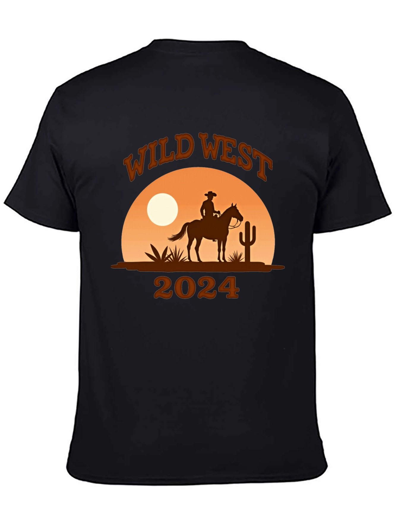 Wild West Cowboy Graphic T-Shirt - Western Style Tee