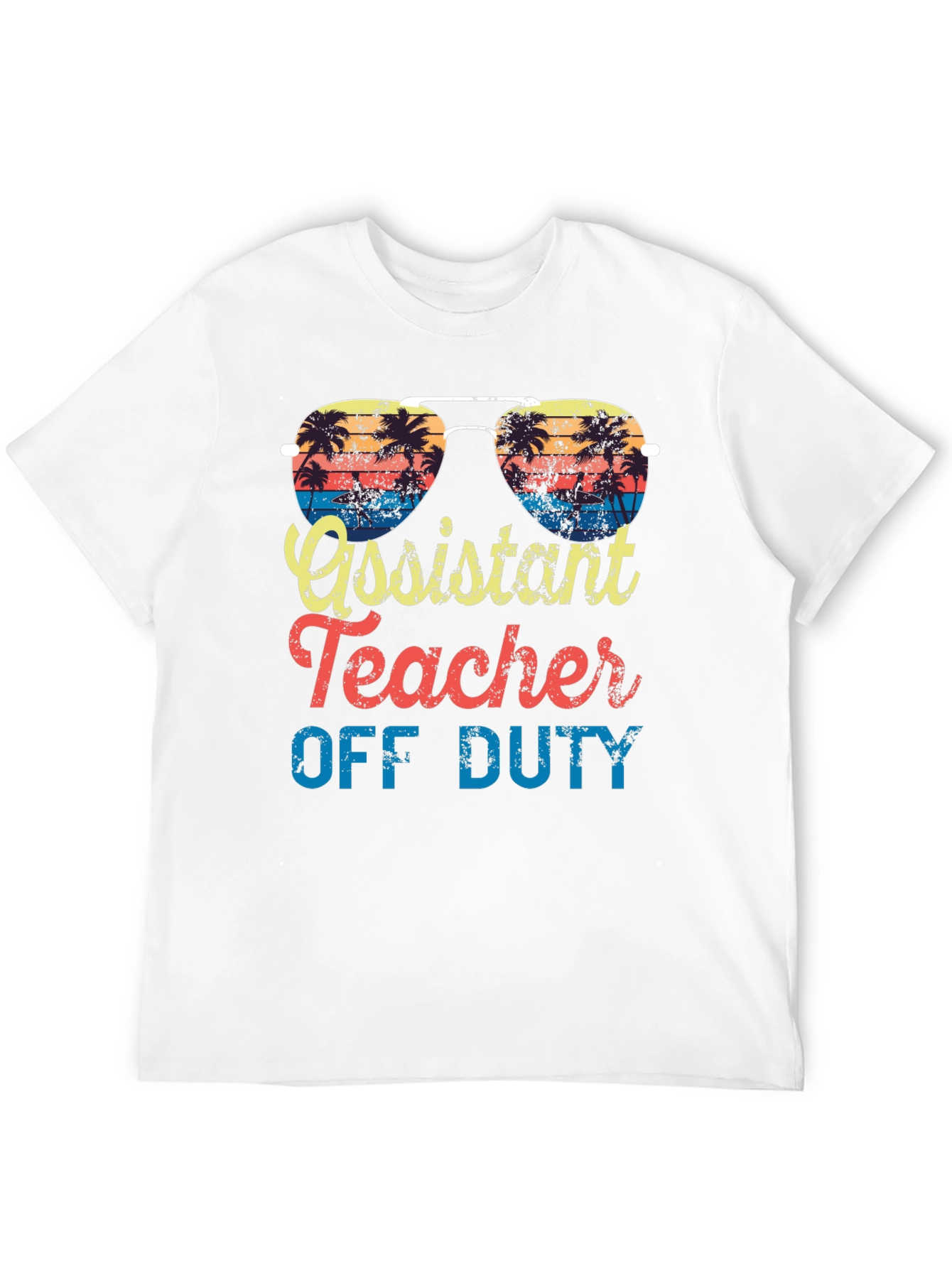 Assistant Teacher Off Duty Beach T-Shirt