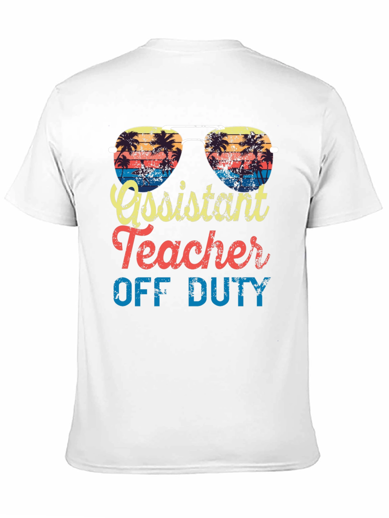 Assistant Teacher Off Duty Beach T-Shirt