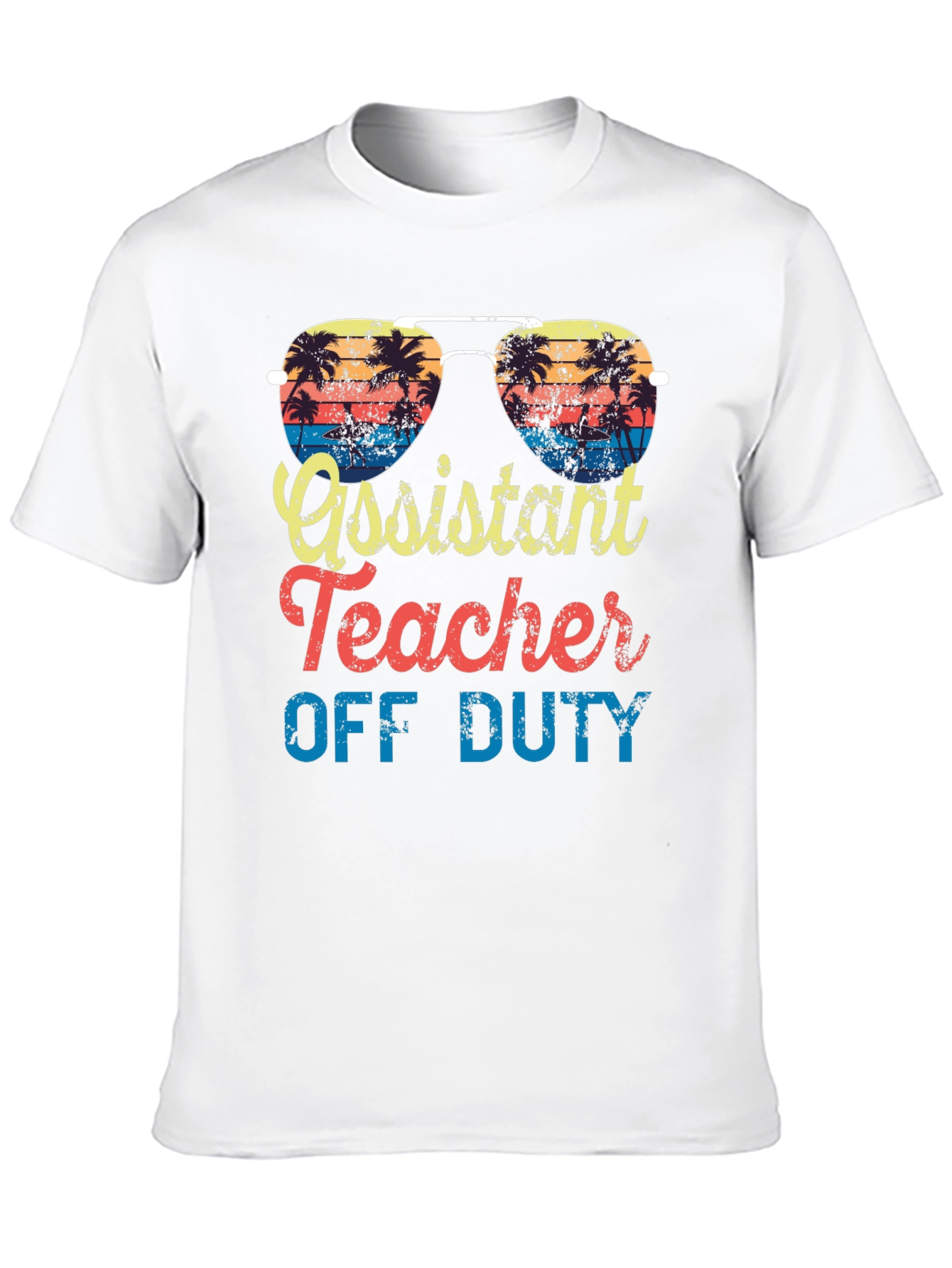Assistant Teacher Off Duty Beach T-Shirt