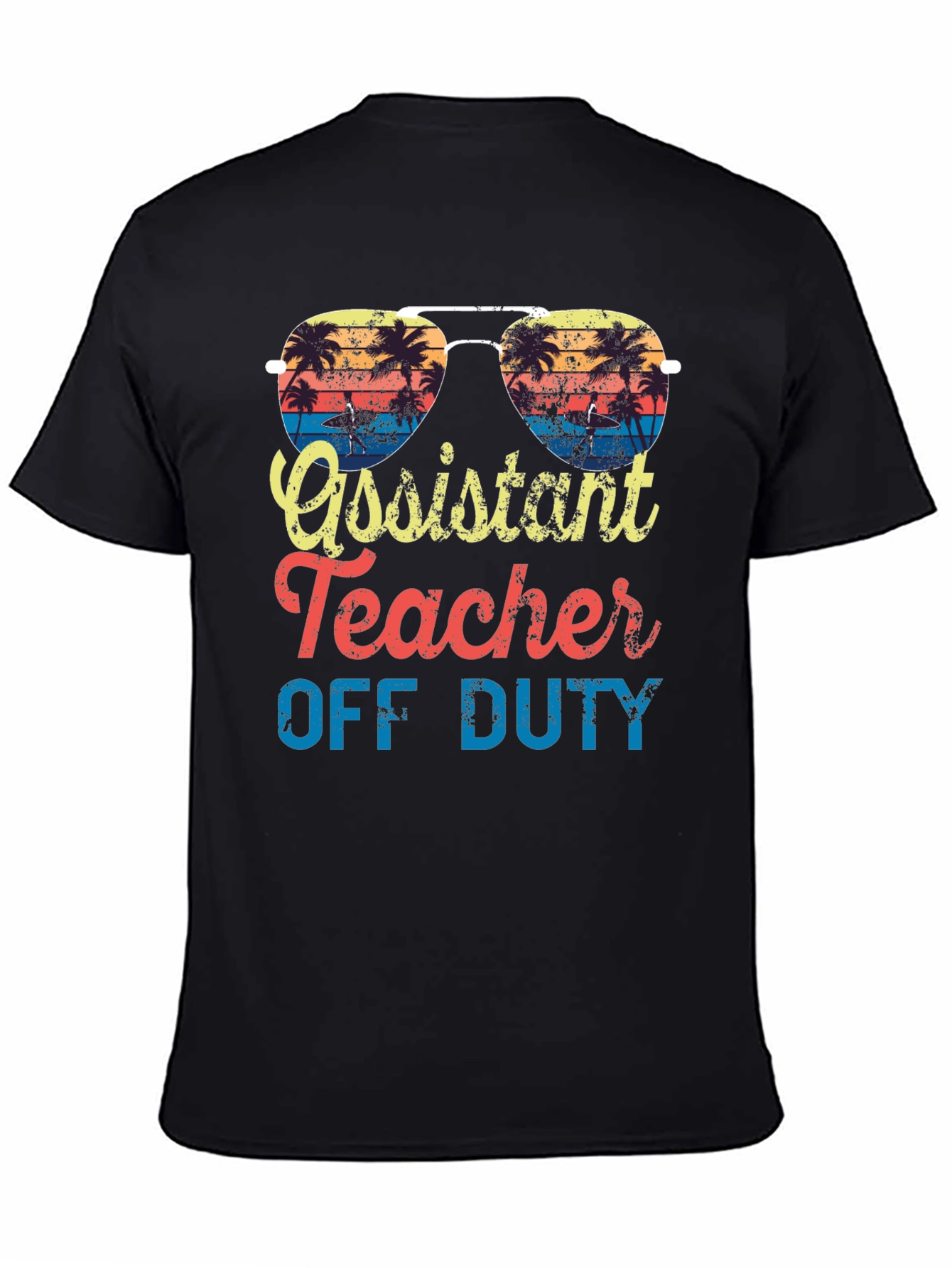Assistant Teacher Off Duty Beach T-Shirt