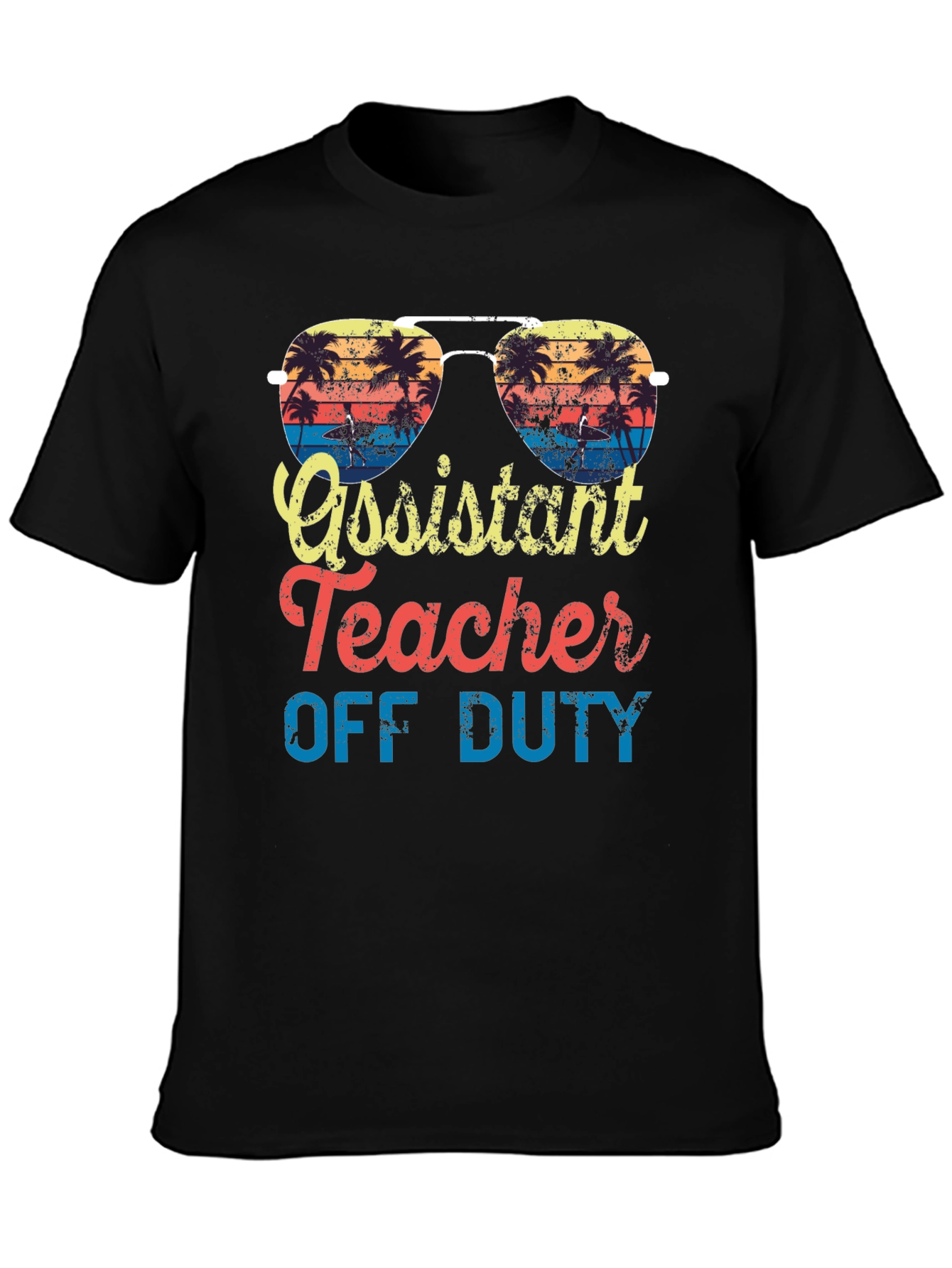 Assistant Teacher Off Duty Beach T-Shirt