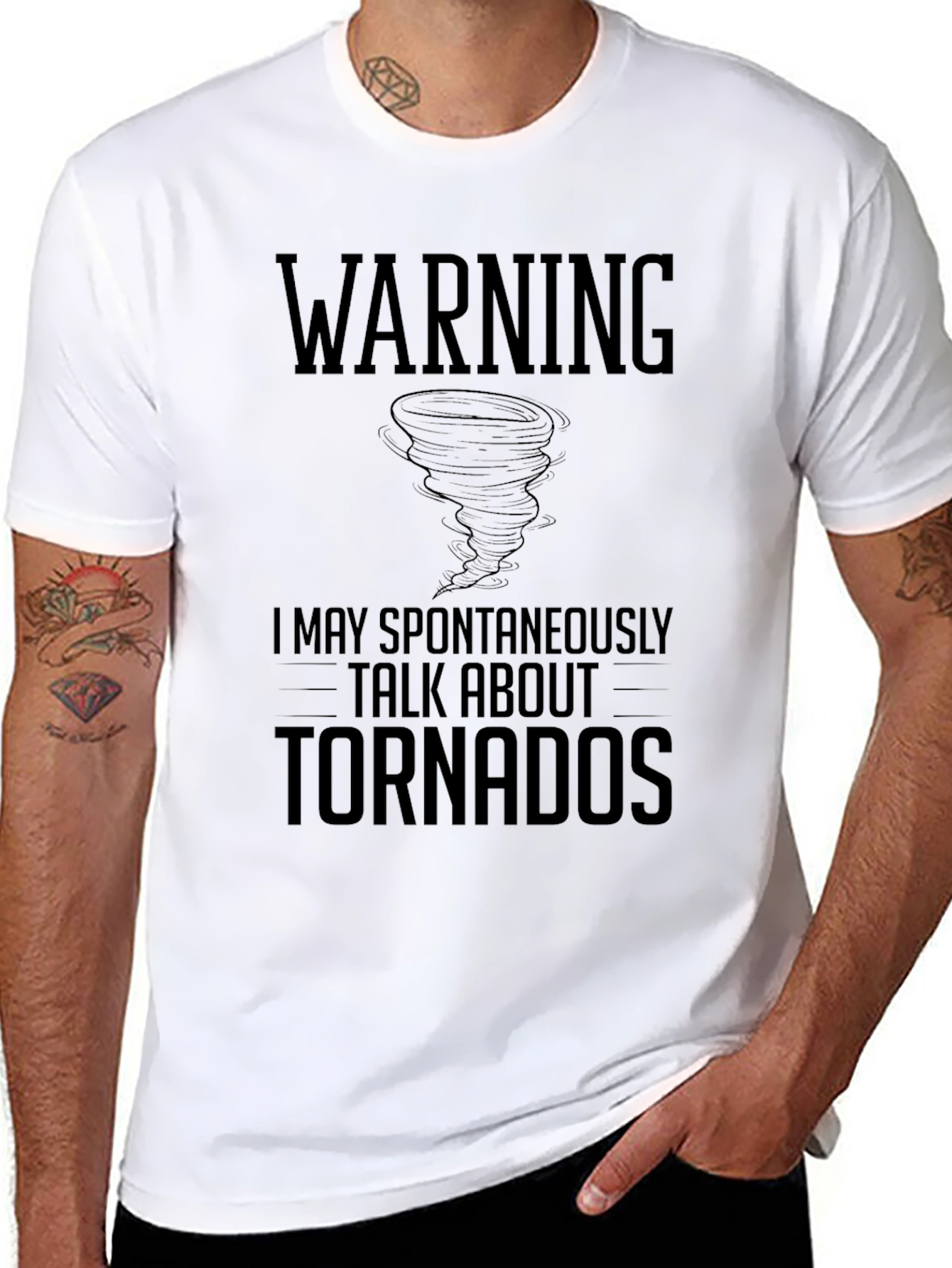 Warning Tornadoes T-Shirt - Weather Enthusiast Tee