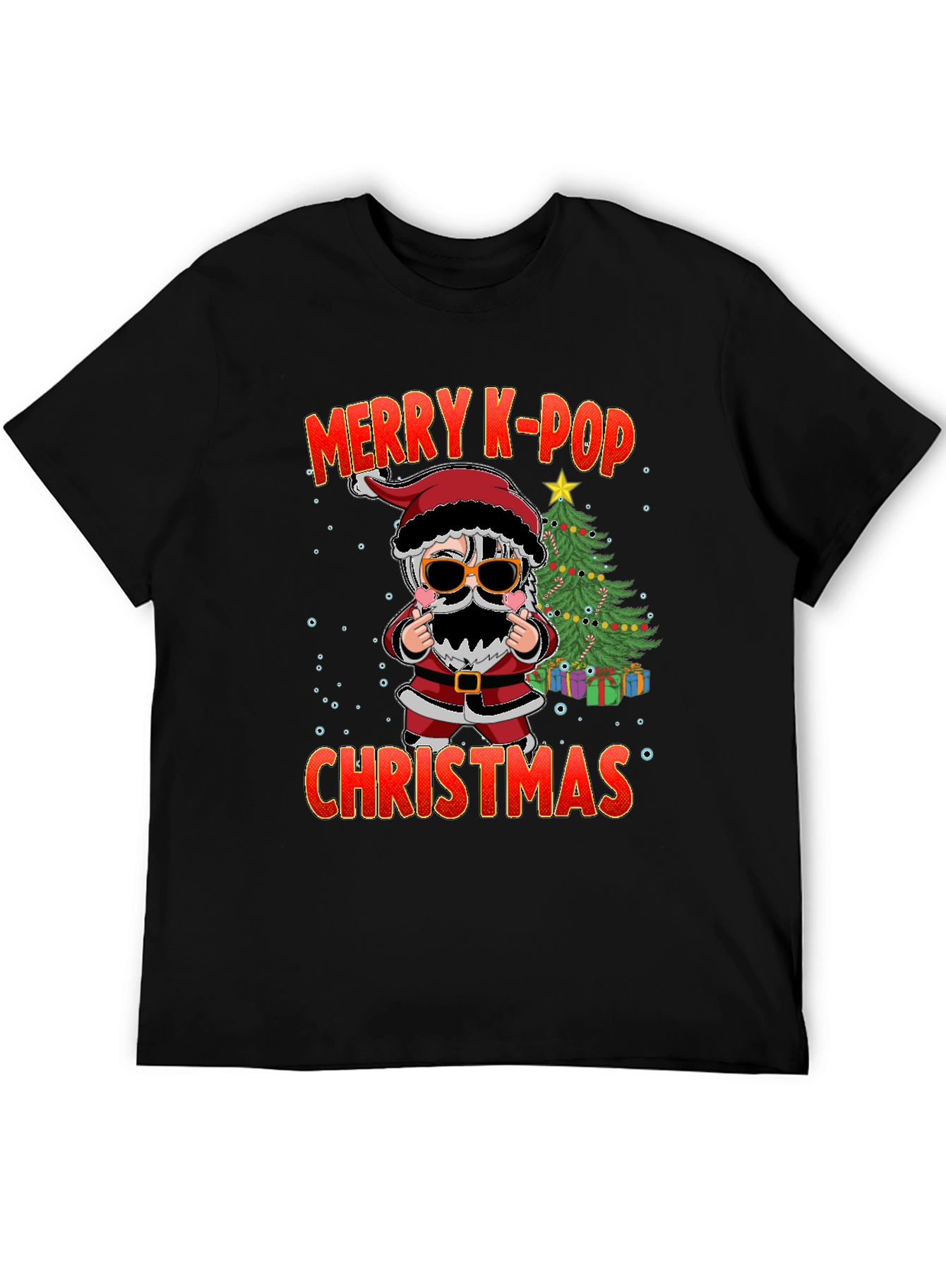 Merry K-Pop Christmas Graphic Tee