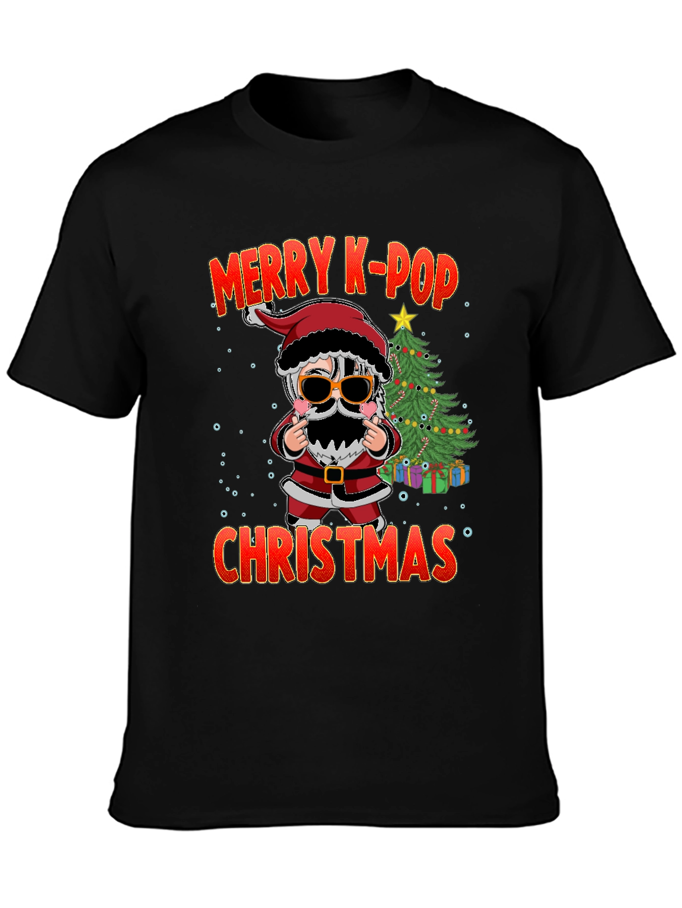 Merry K-Pop Christmas Graphic Tee