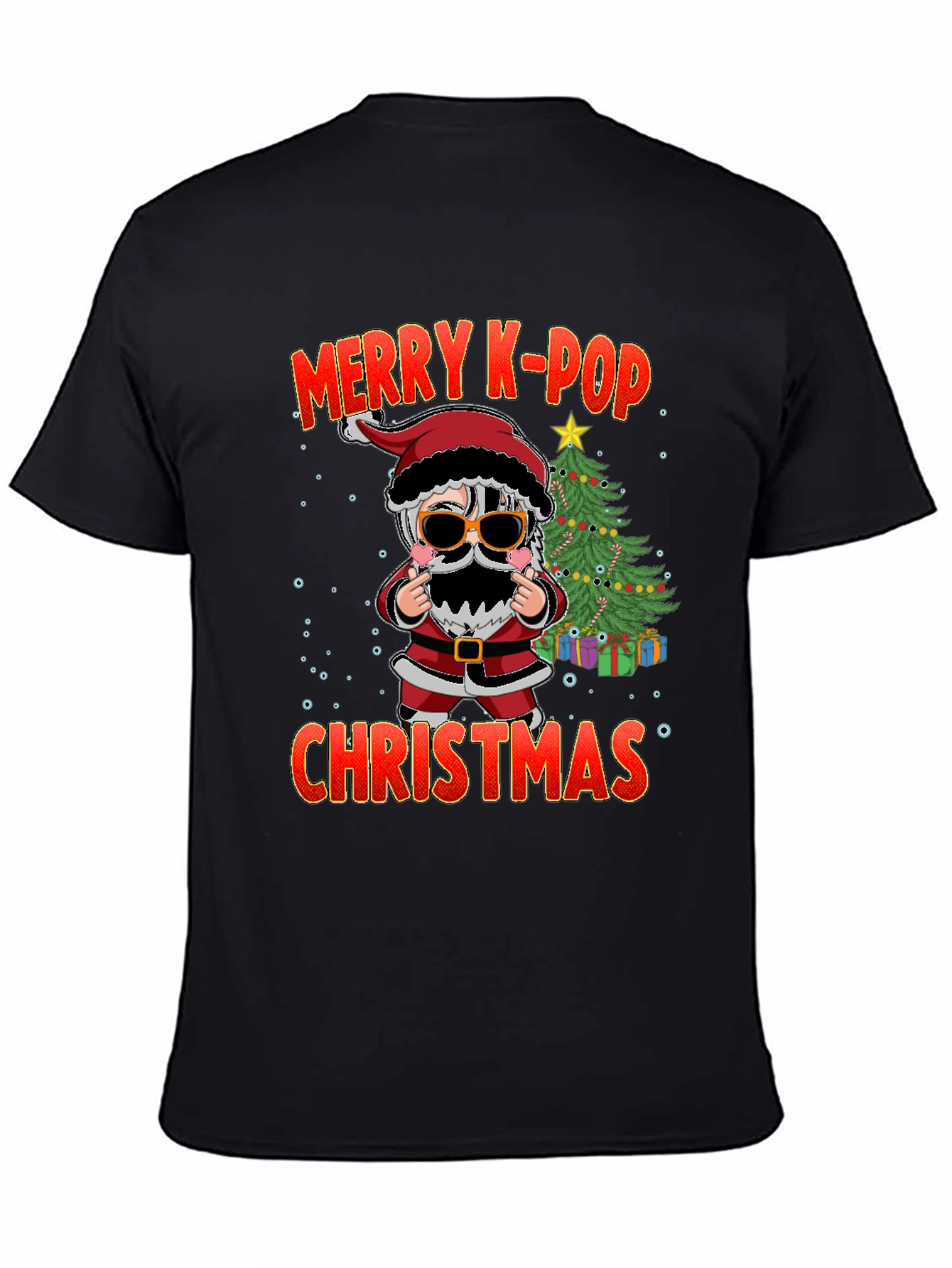 Merry K-Pop Christmas Graphic Tee