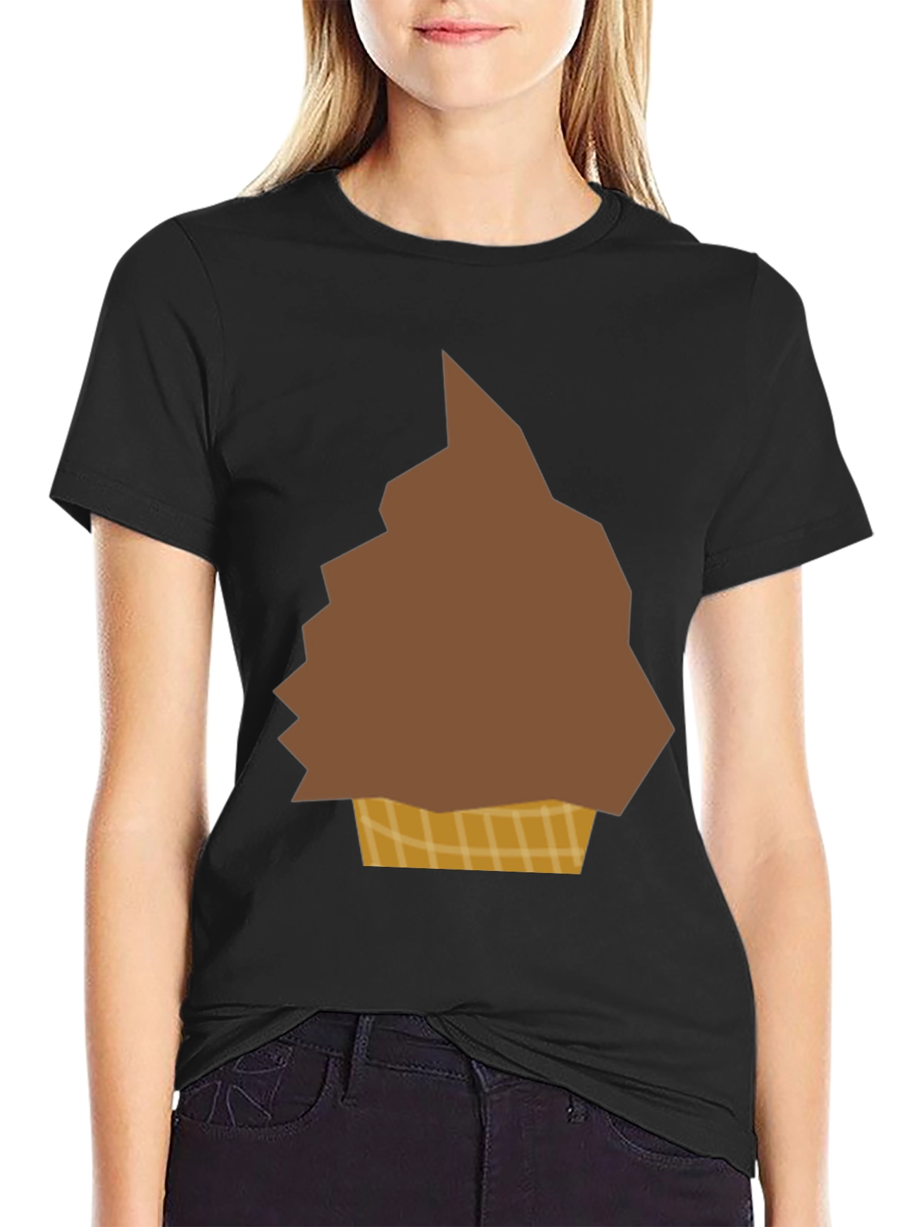 Novelty Ice Cream Cone Graphic T-Shirt