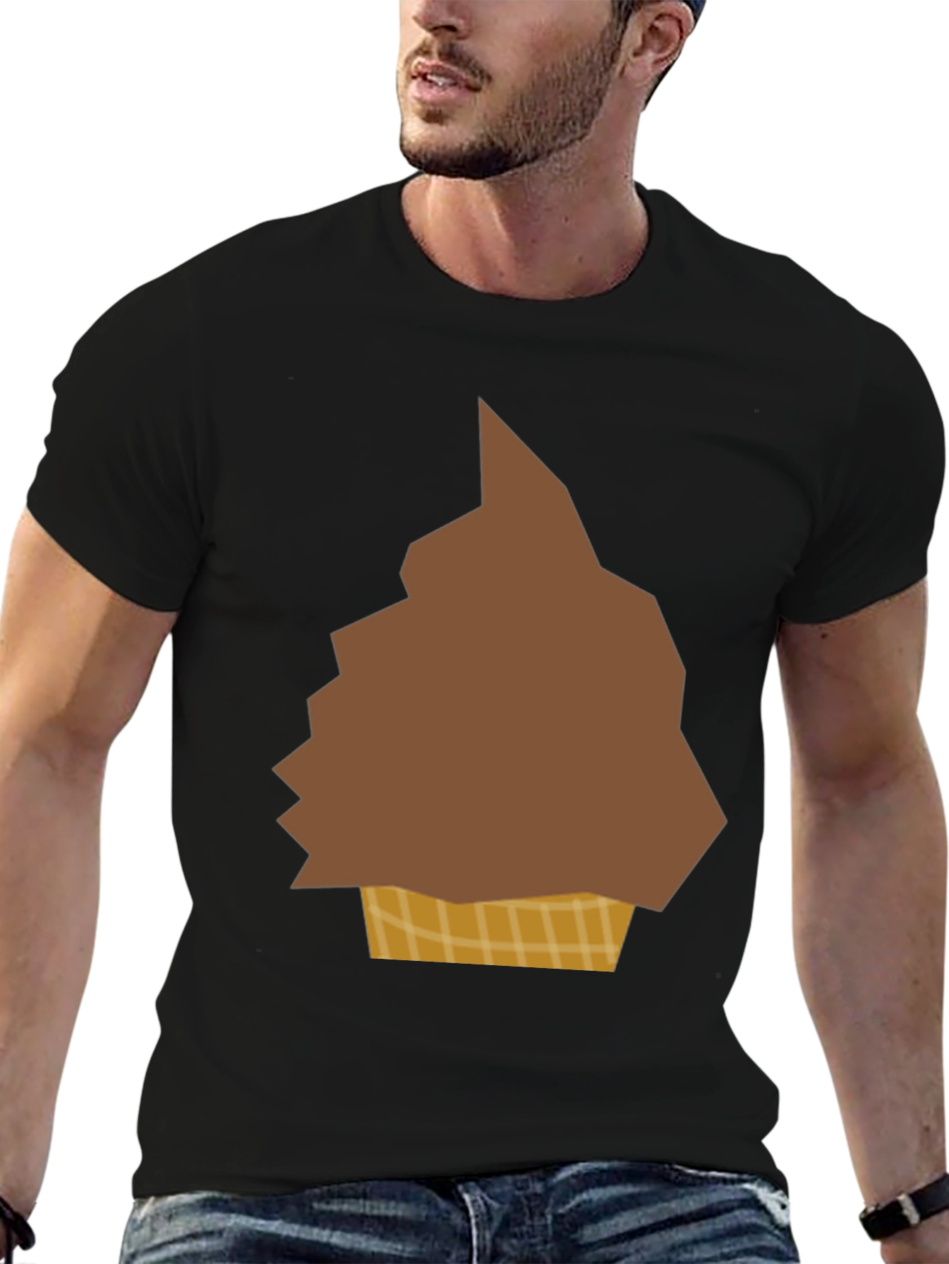 Novelty Ice Cream Cone Graphic T-Shirt