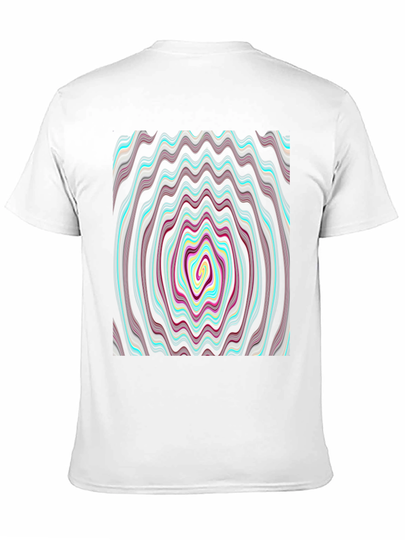 Abstract Swirl Graphic Tee - Mens Black T-Shirt