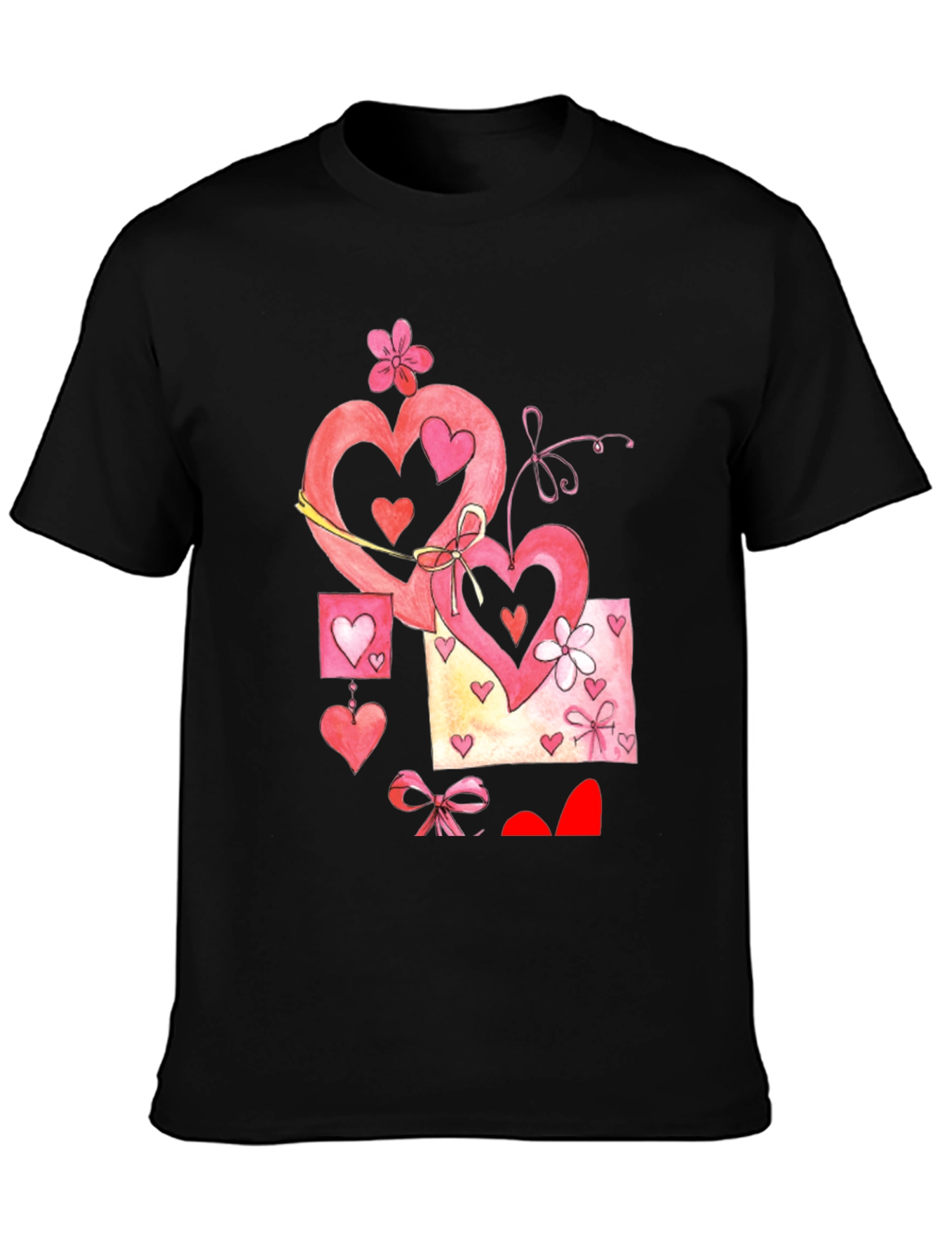 Valentines Hearts Graphic T-Shirt